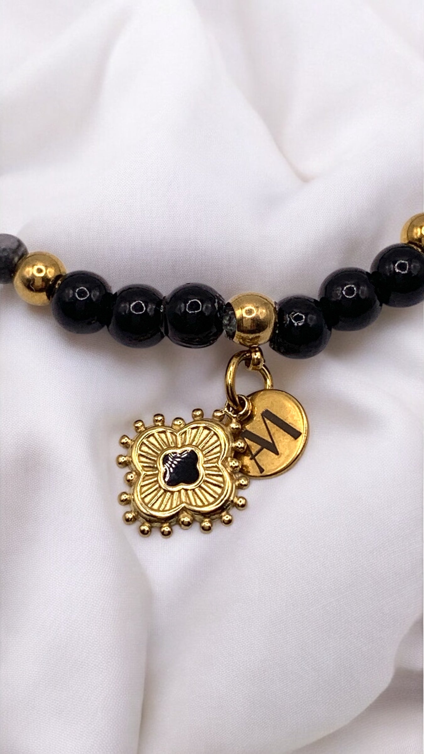 Armband Little Black Flower AMM