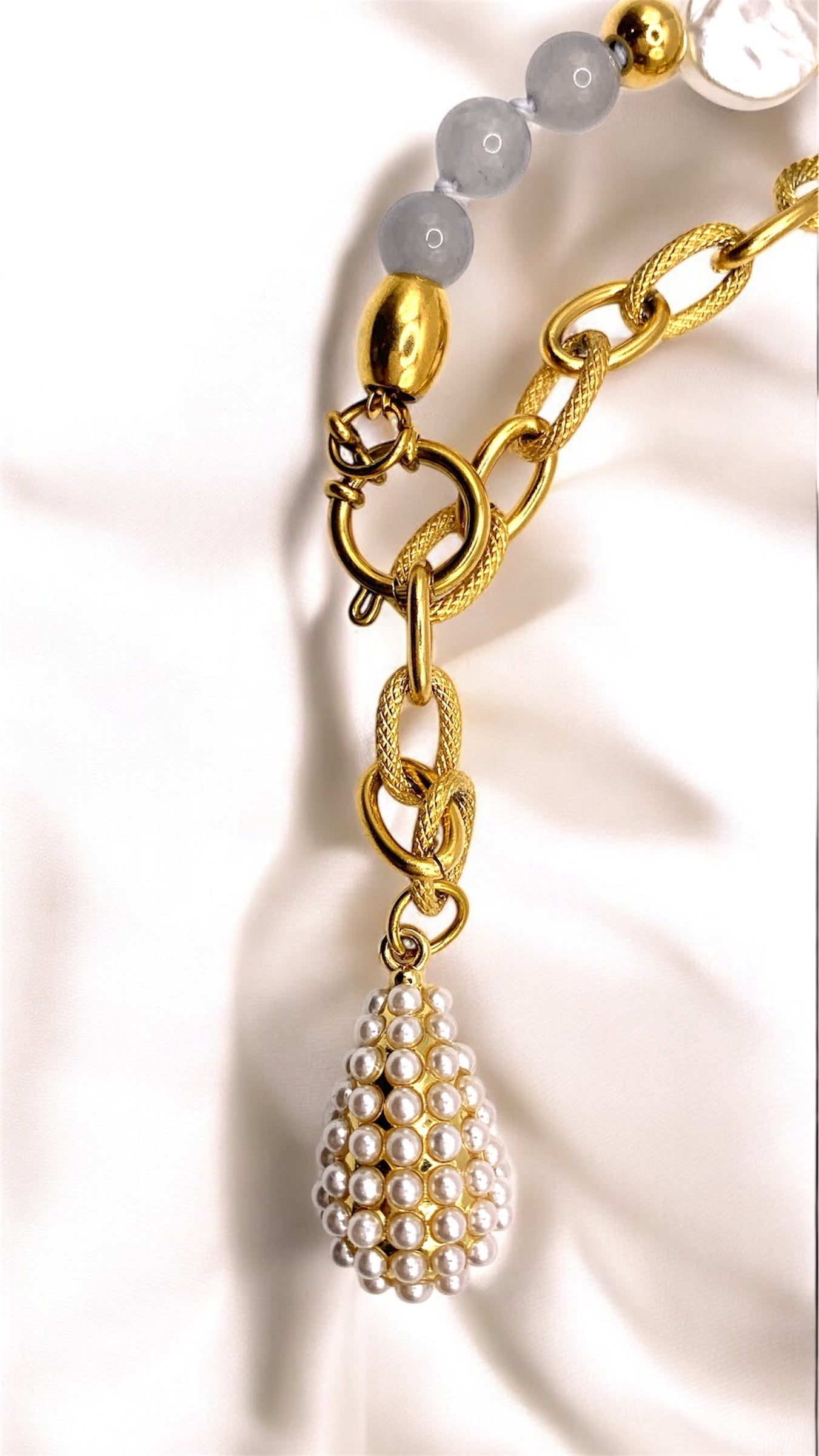 Kette Gray Chalcedon Pearl AMM