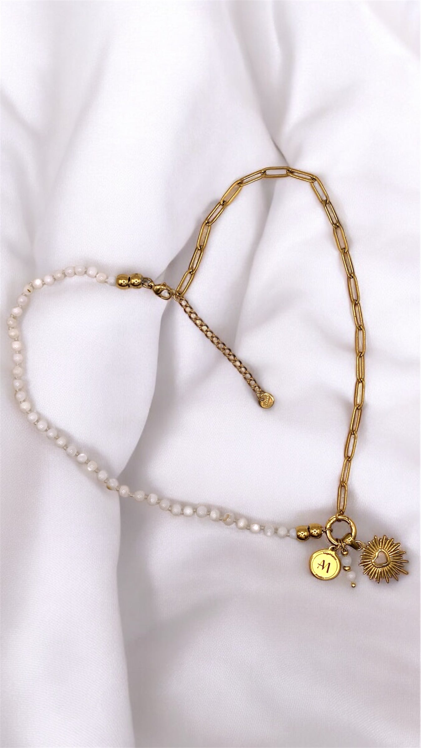 Kette White Heart AMM