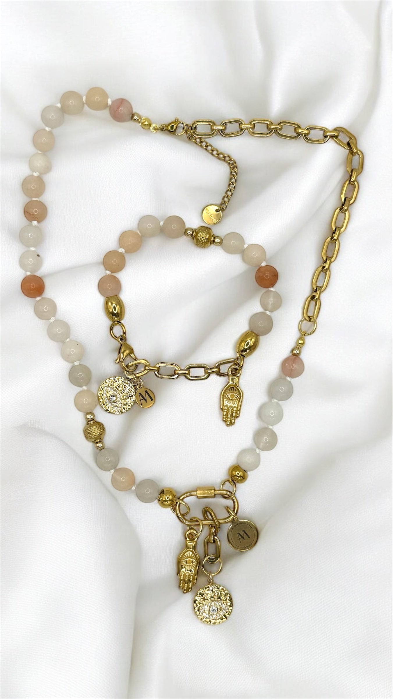 Kette Achat Eye-Hand AMA