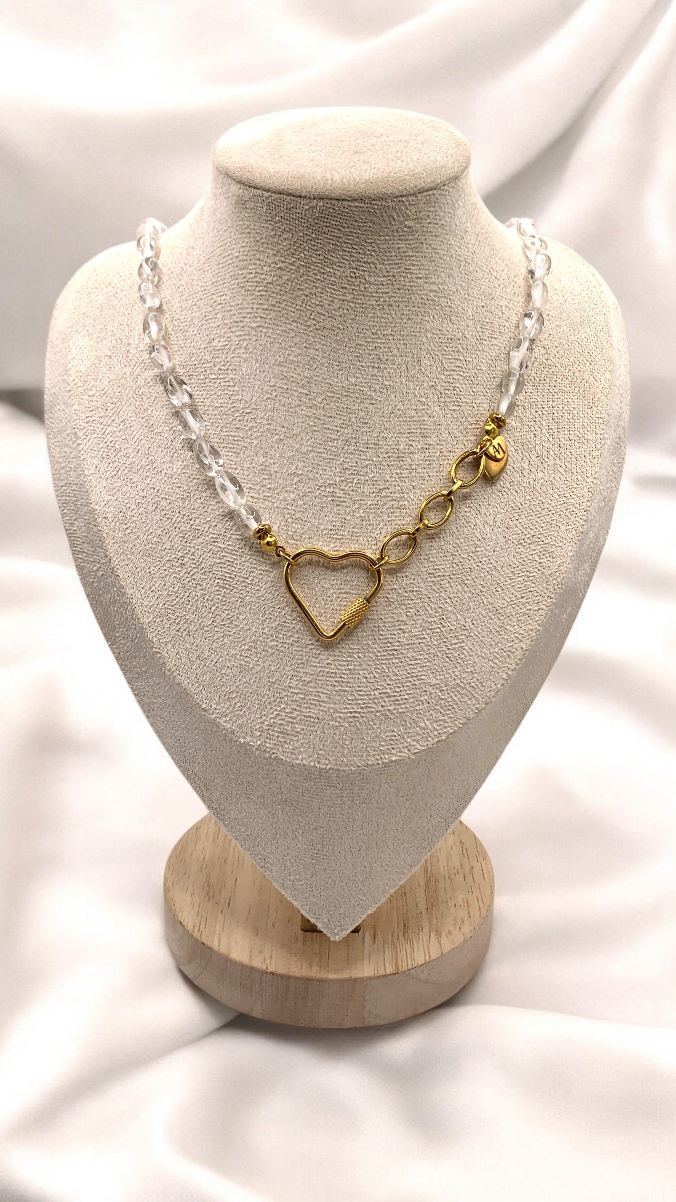 Kette Rock Crystal Heart AMM