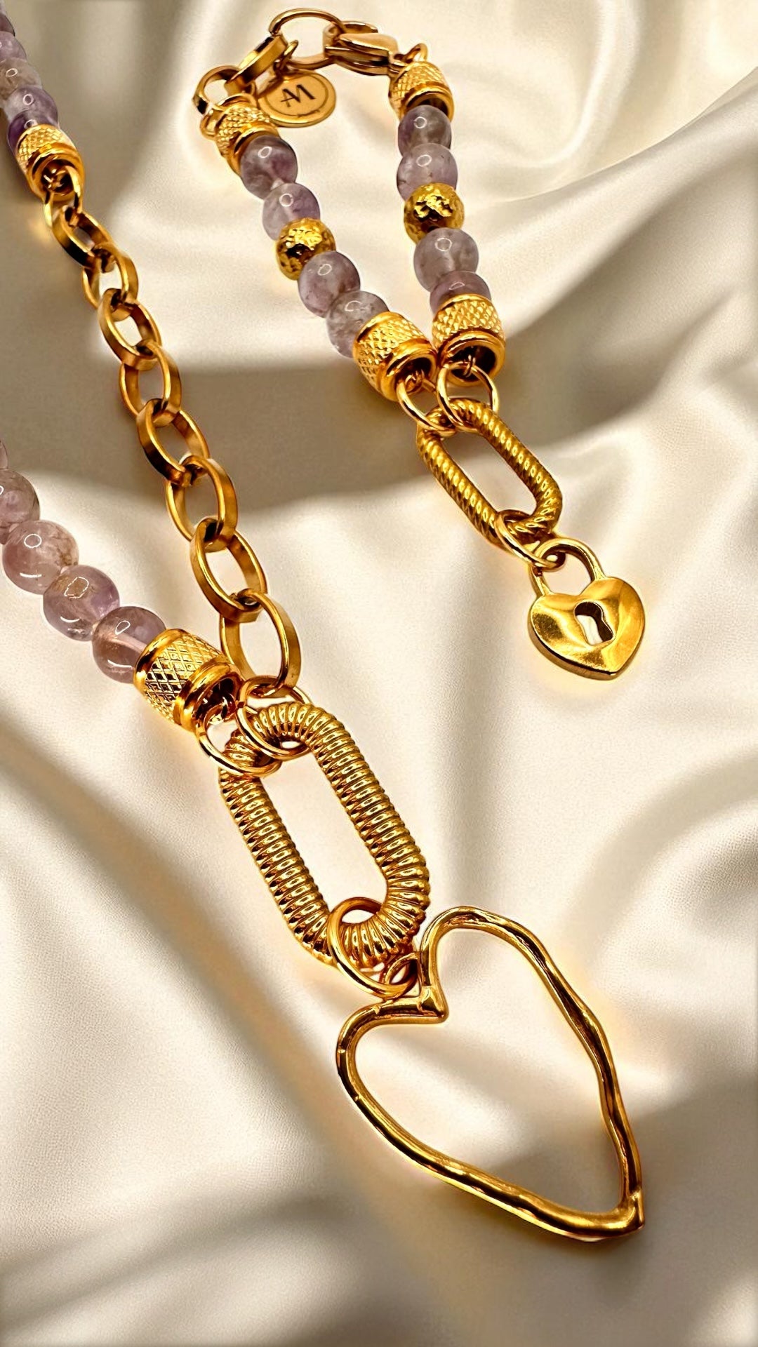 Kette Amethyst Heart AMA