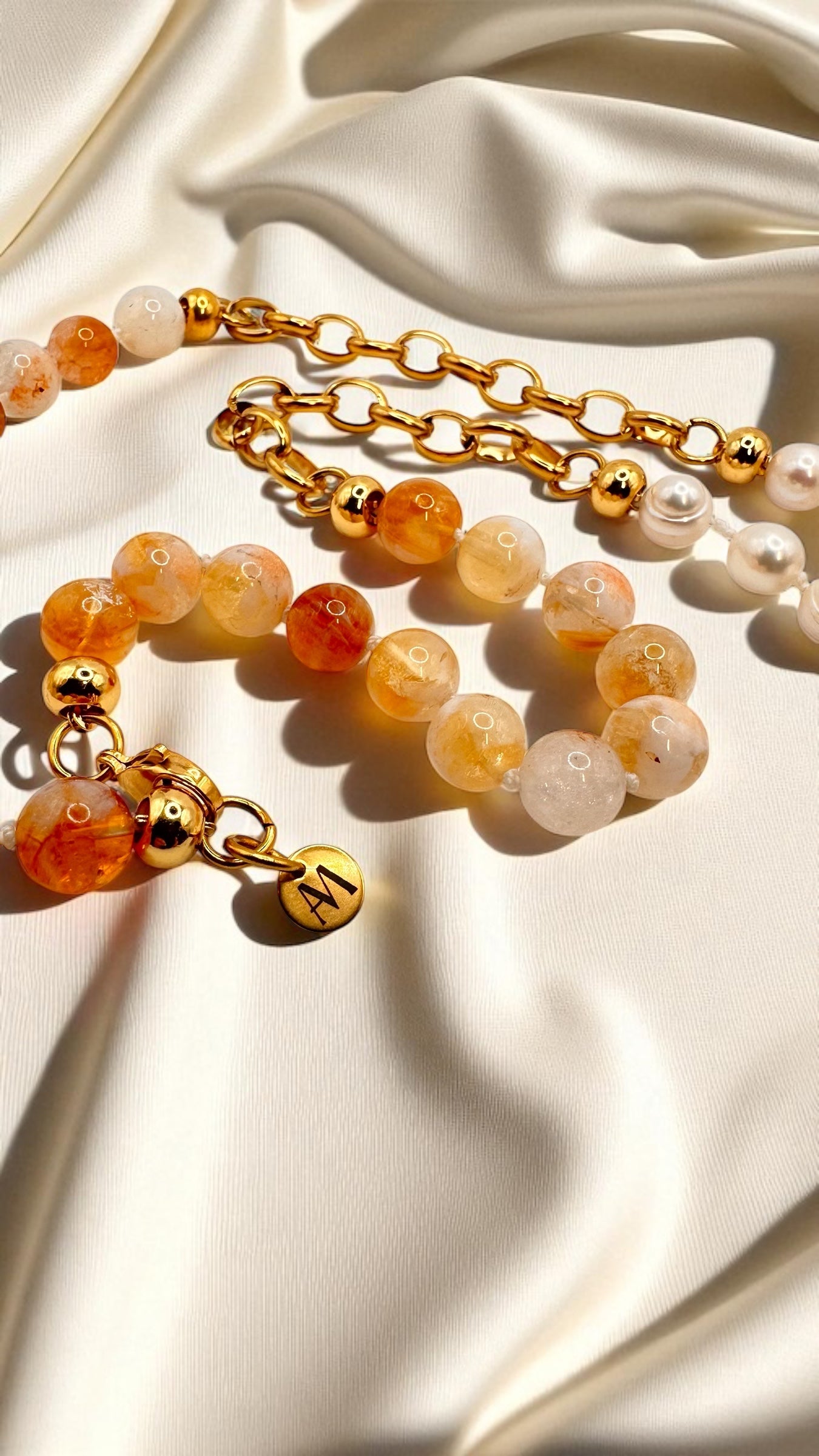 Kette Pearl-Citrin Eye AMA