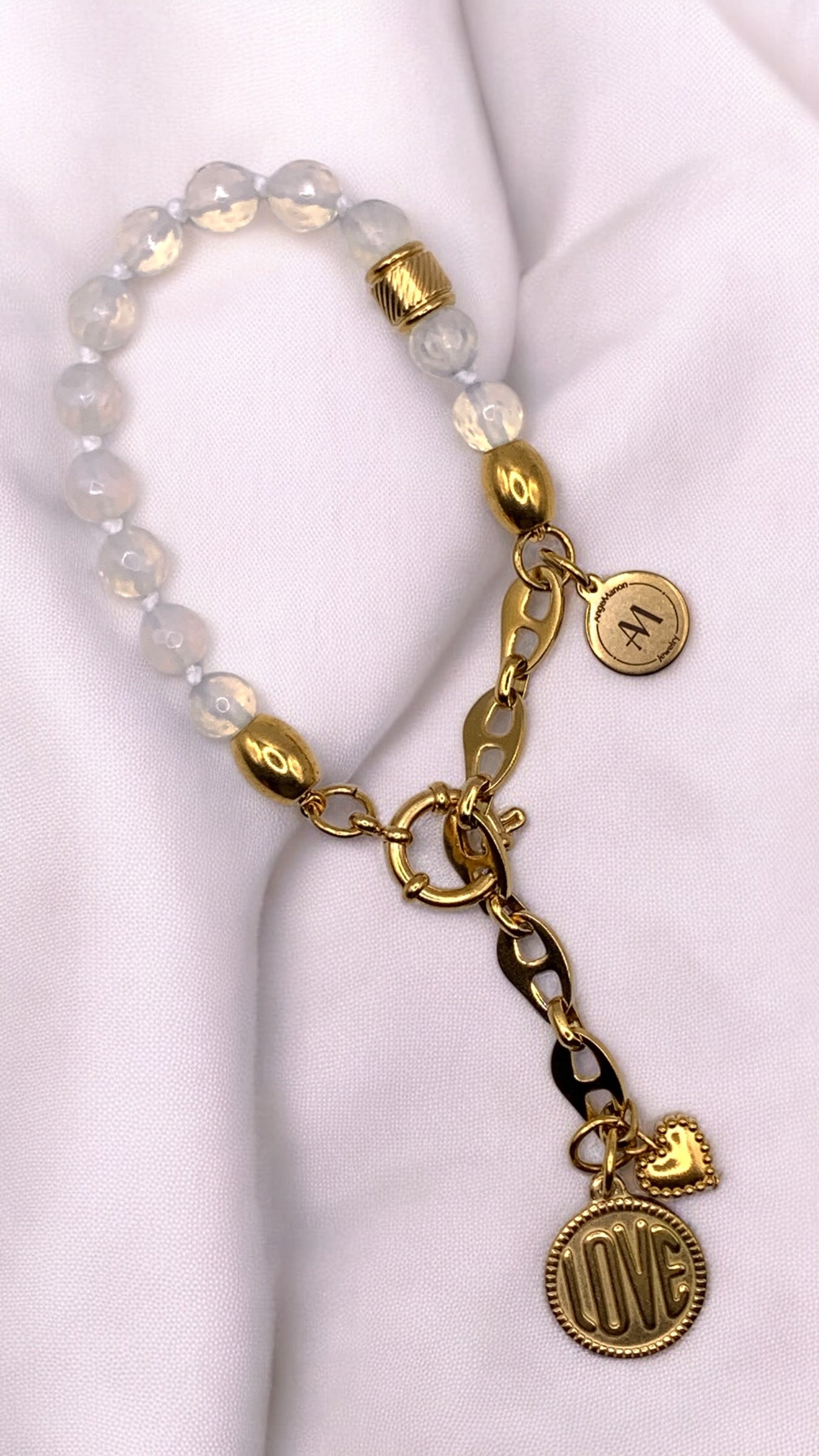 Armband Faceted Opal Love AMM