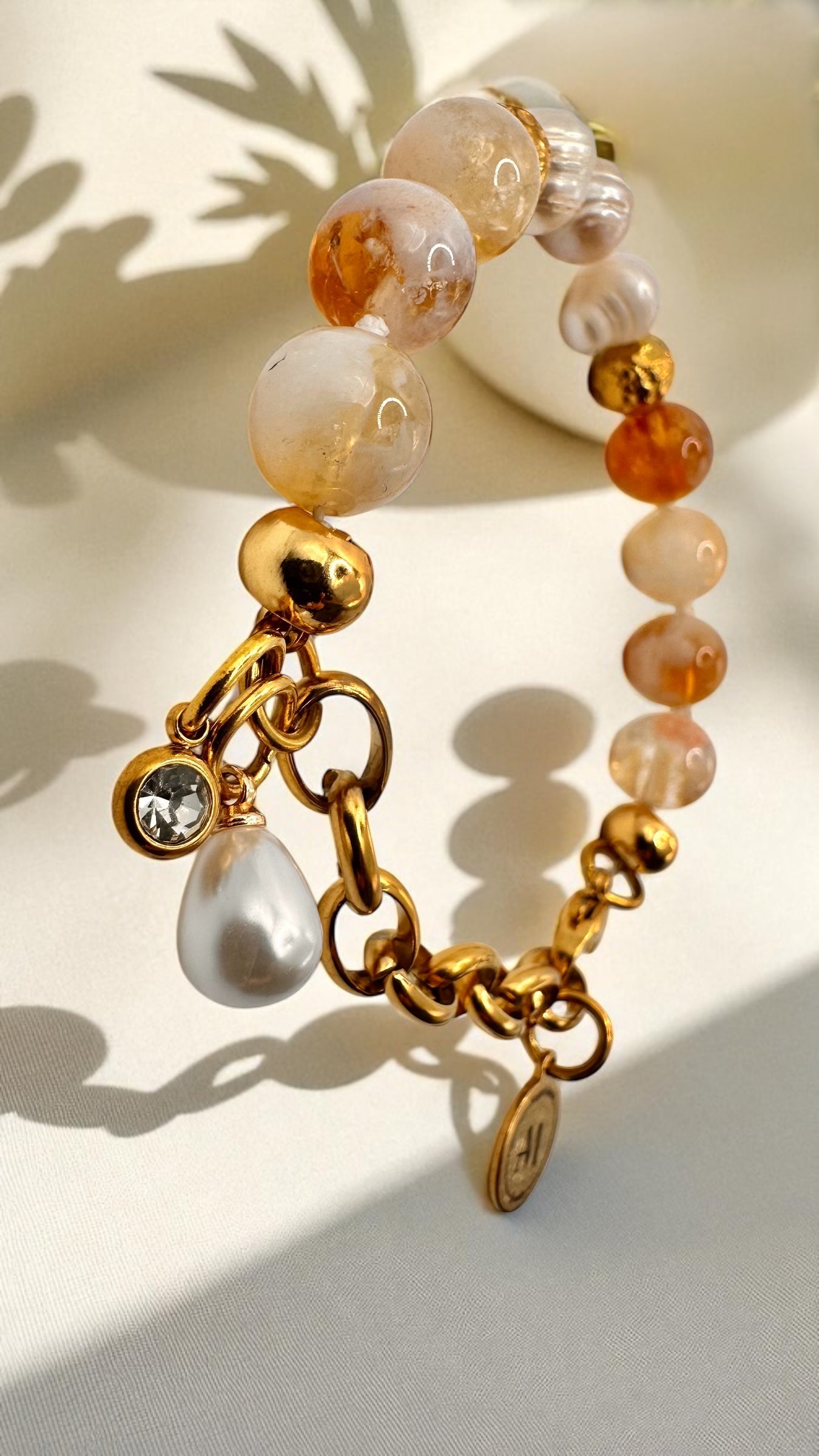 Armband Pearl-Citrin Eye AMA
