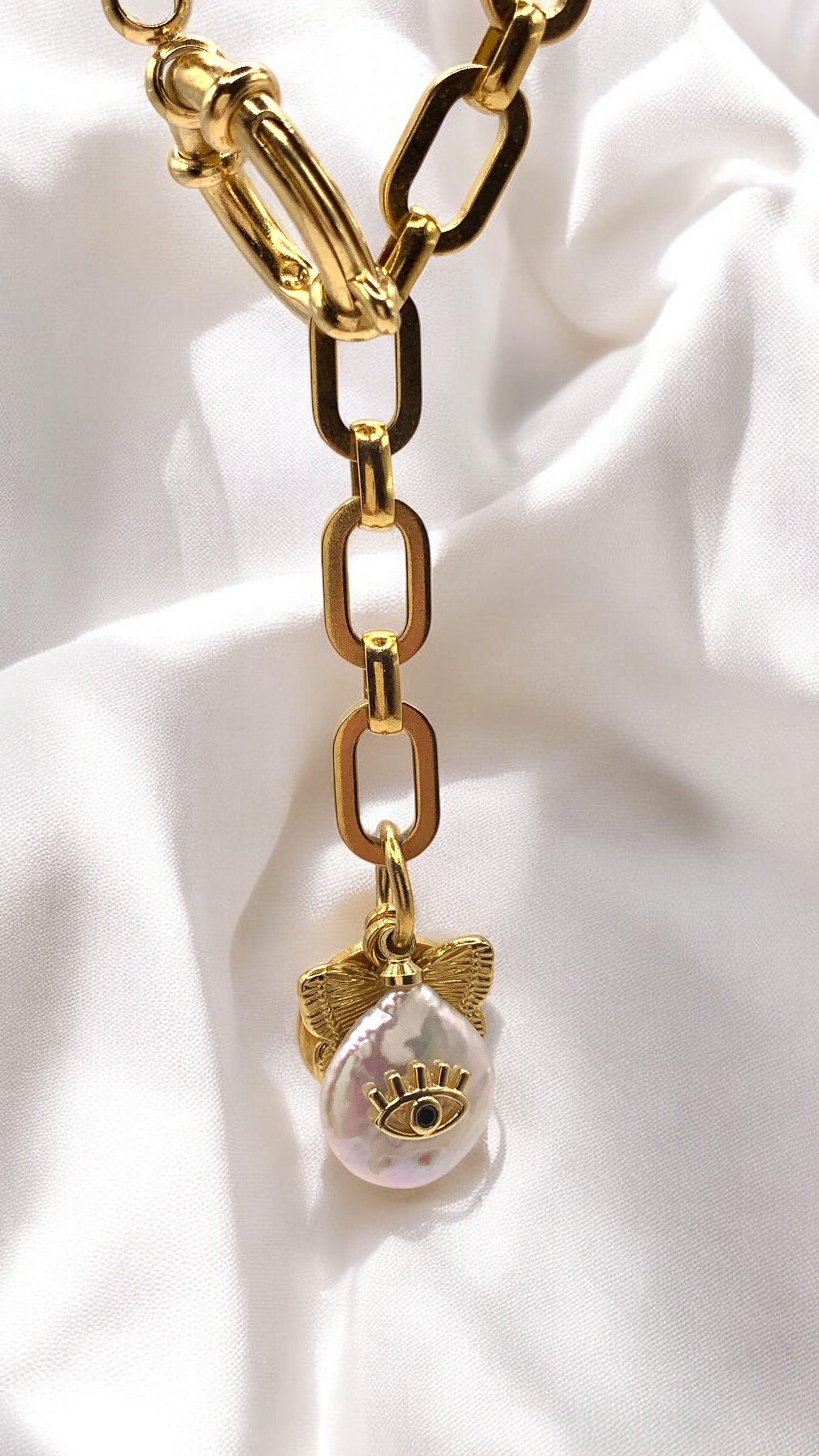 Kette Rock Crystal Butterfly AMM