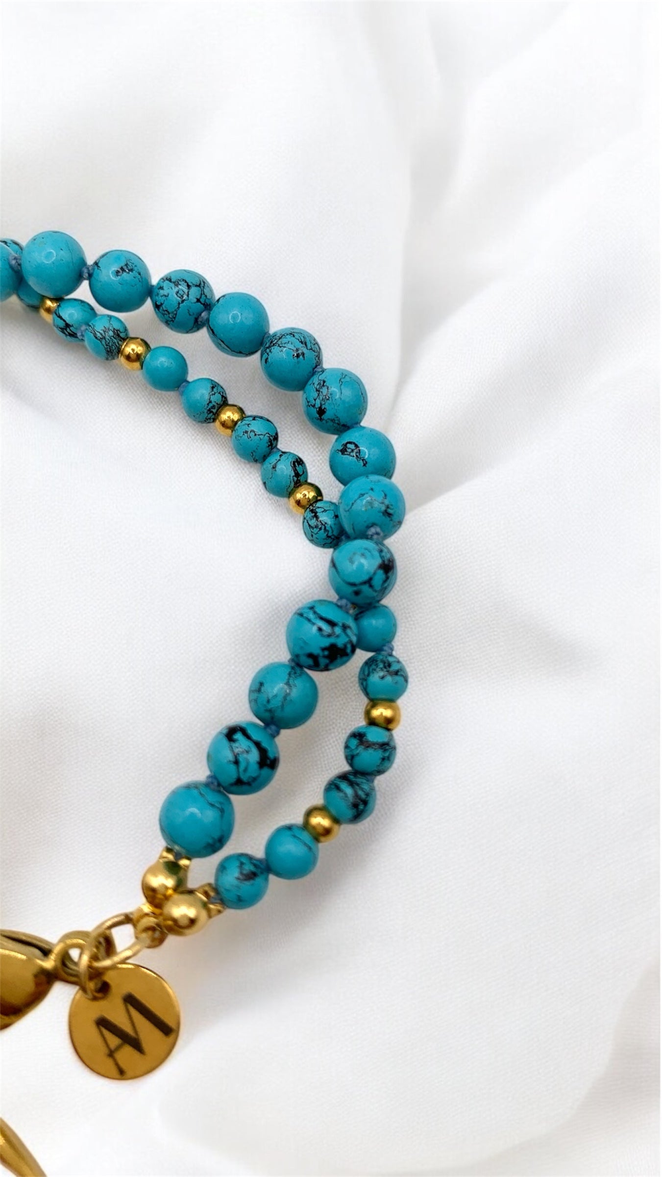 Armband Turquoise and White AMM