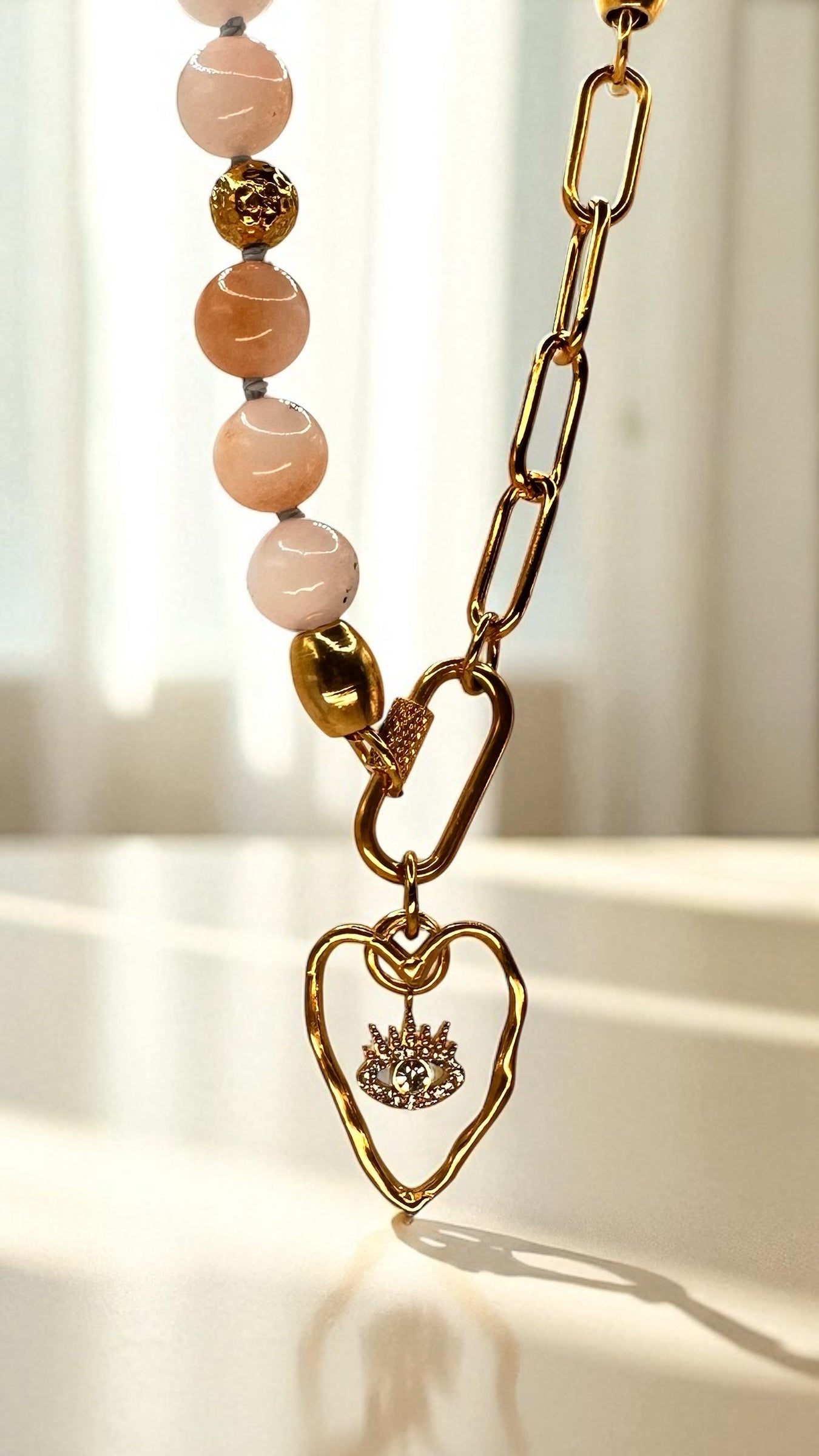 Kette Pink Opal-Chalcedon AMA