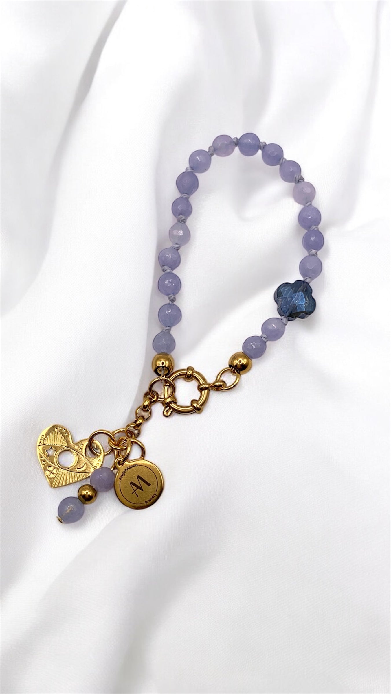 Armband Aquamarin Heart AMM