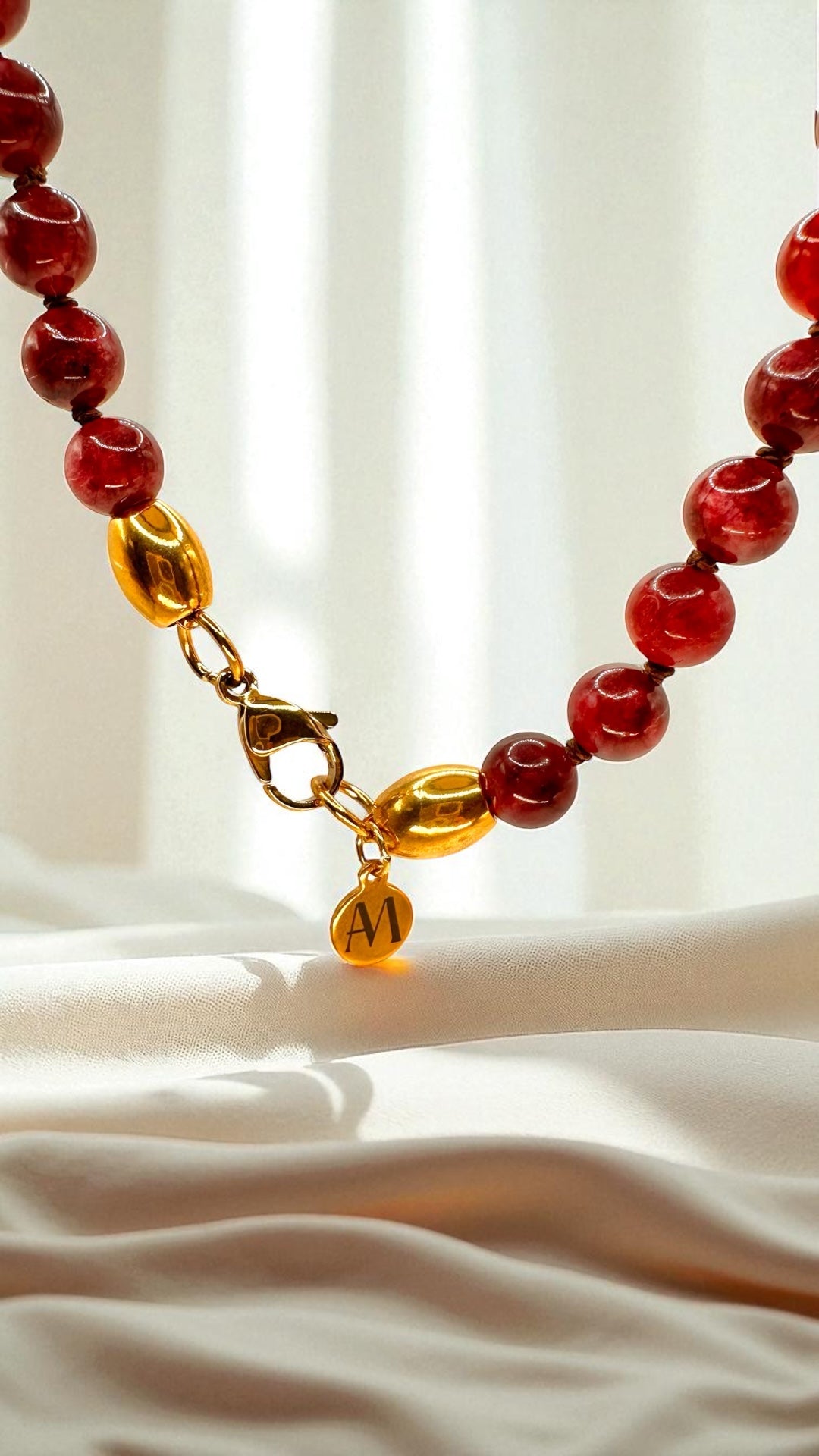 Garnet Hamsa Hand AMA