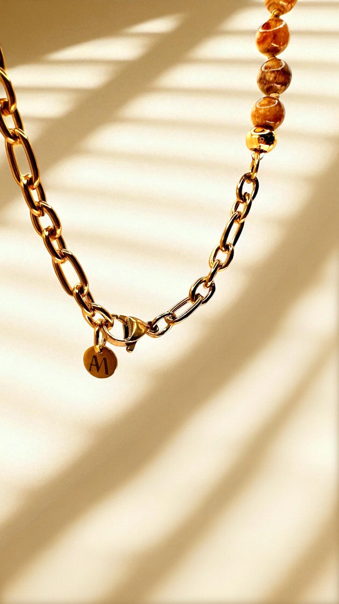 Kette Brown Chalcedon AMA
