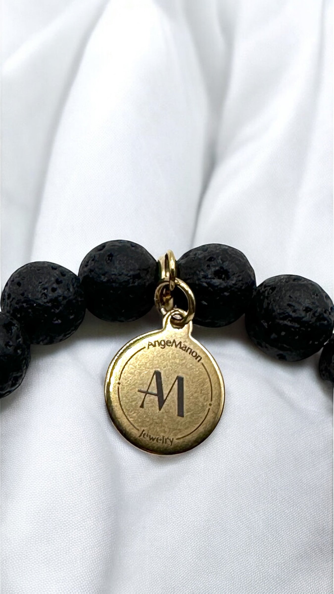 Armband Basalt and Gold AMA