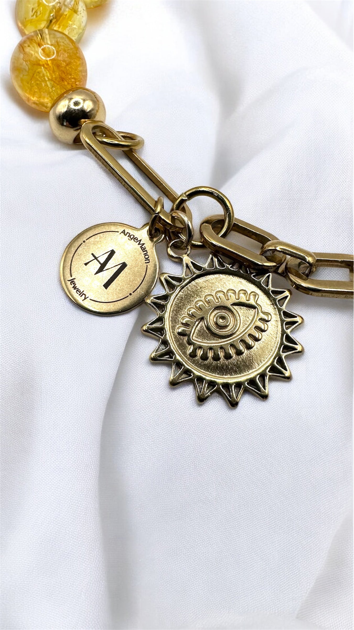 Armband Yellow Citrin Sun AMA