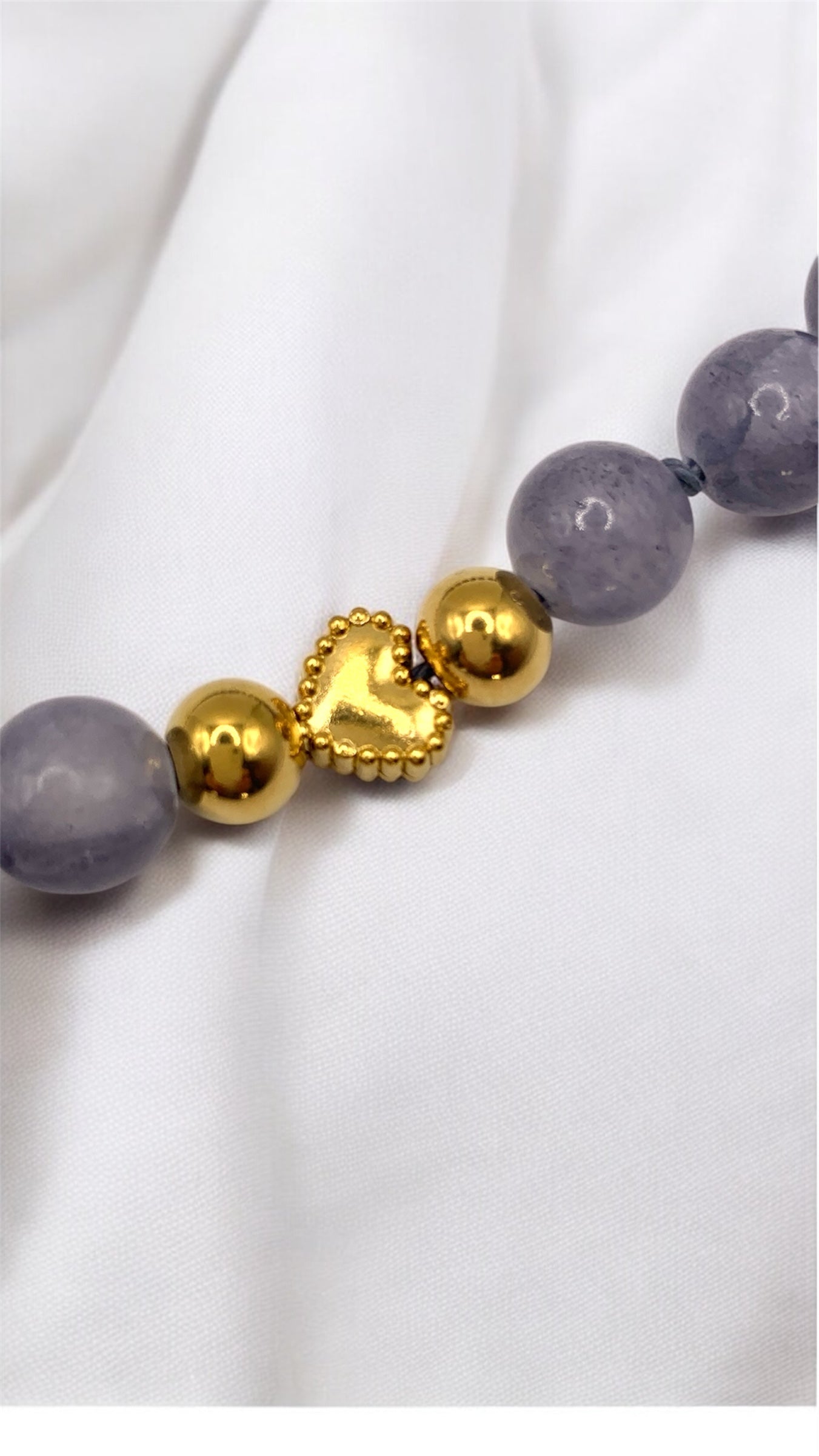 Kette Gray Pearl Heart AMM