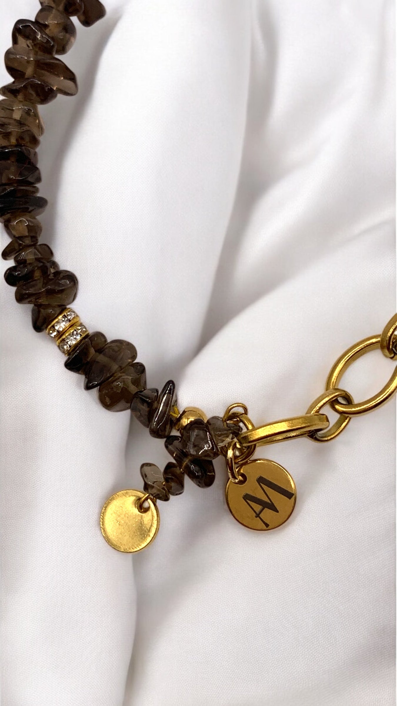 Armband Glittering Smoky Quartz AMM