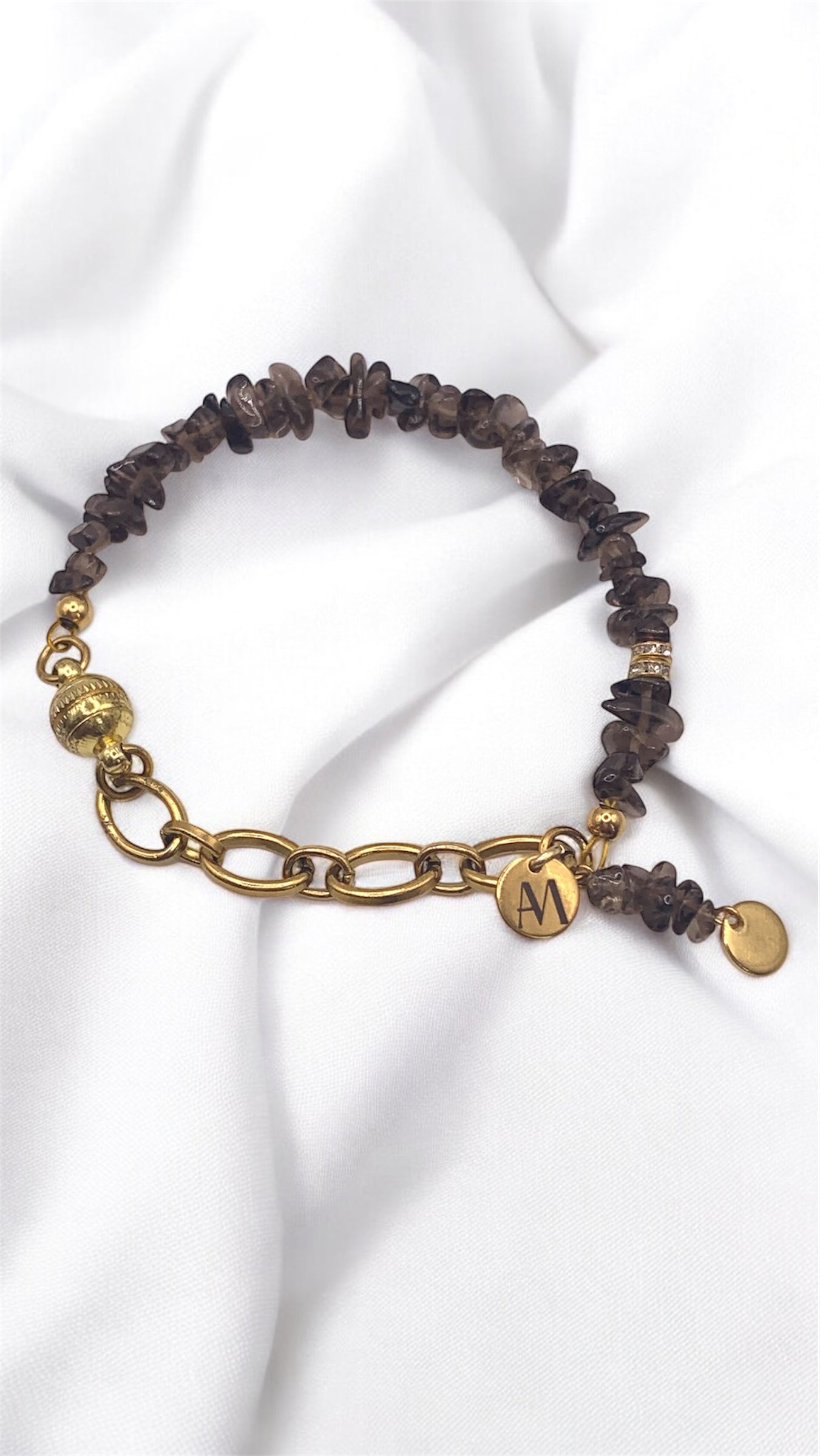Armband Glittering Smoky Quartz AMM
