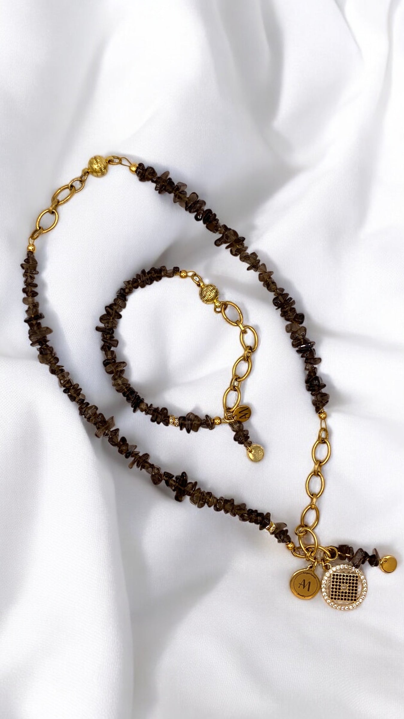 Armband Glittering Smoky Quartz AMM
