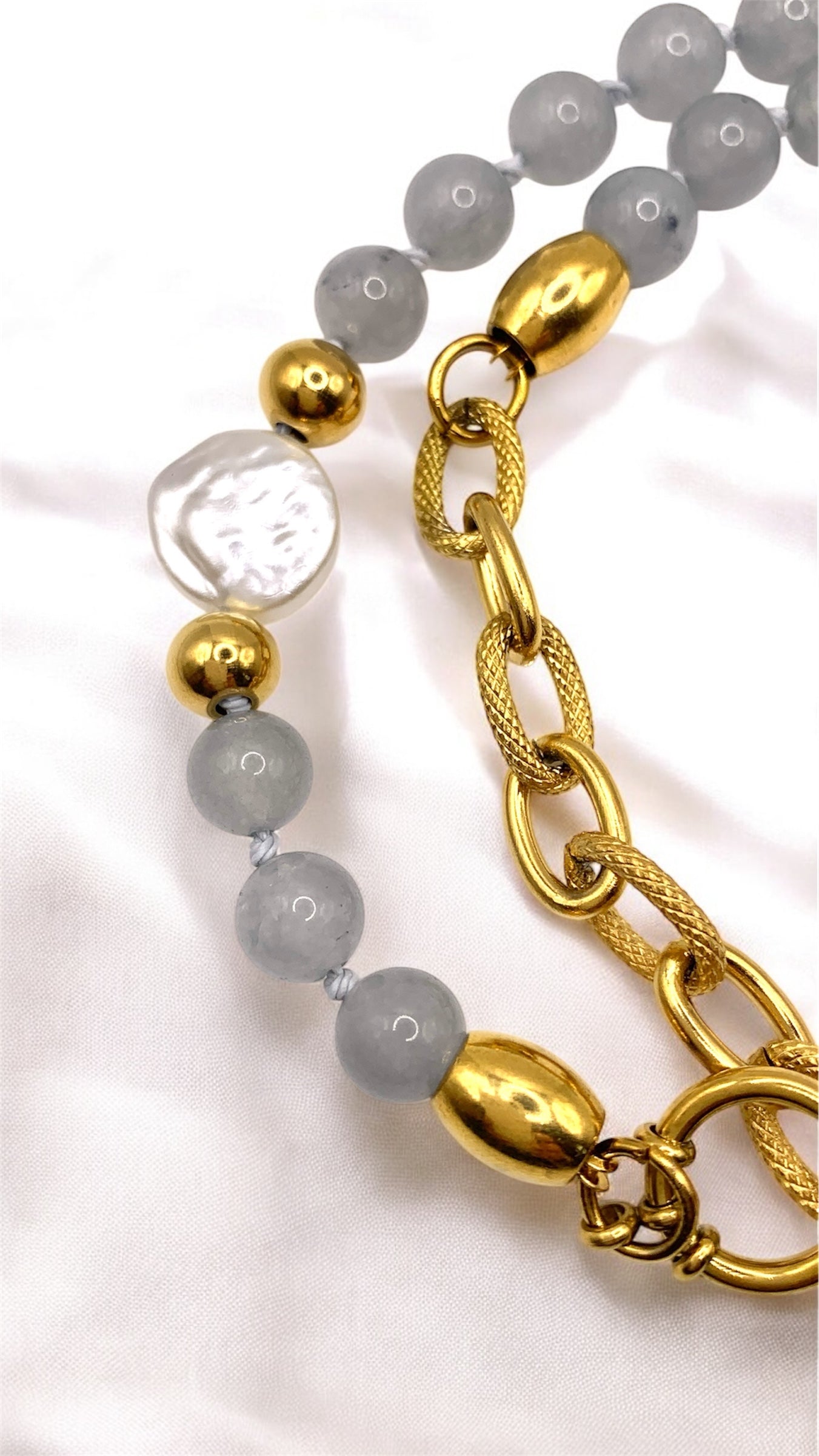 Kette Gray Chalcedon Pearl AMM