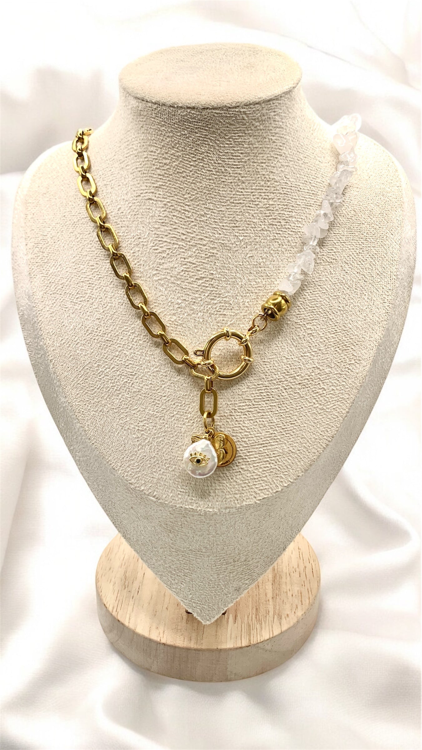 Kette Rock Crystal Butterfly AMM