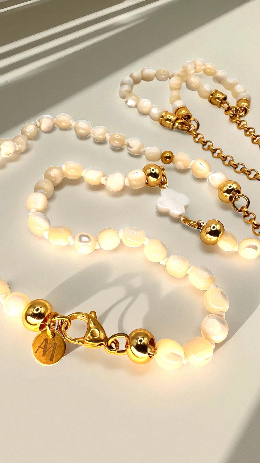 Kette White Perlmutt AMA
