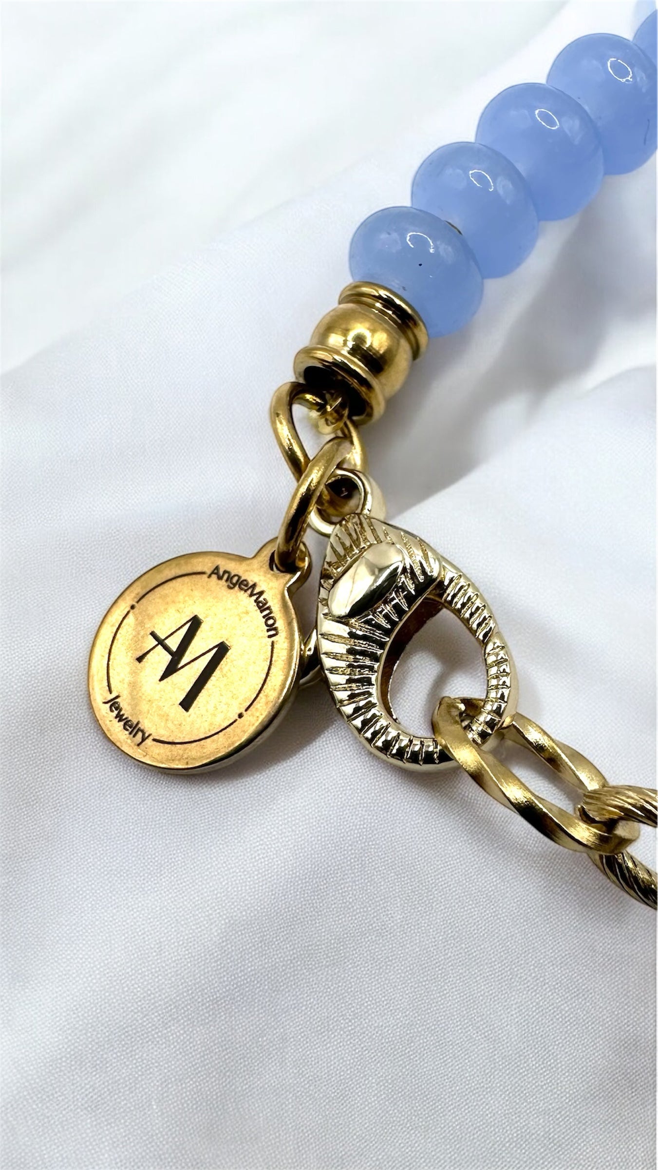 Armband Aqua Cross Heart AMA