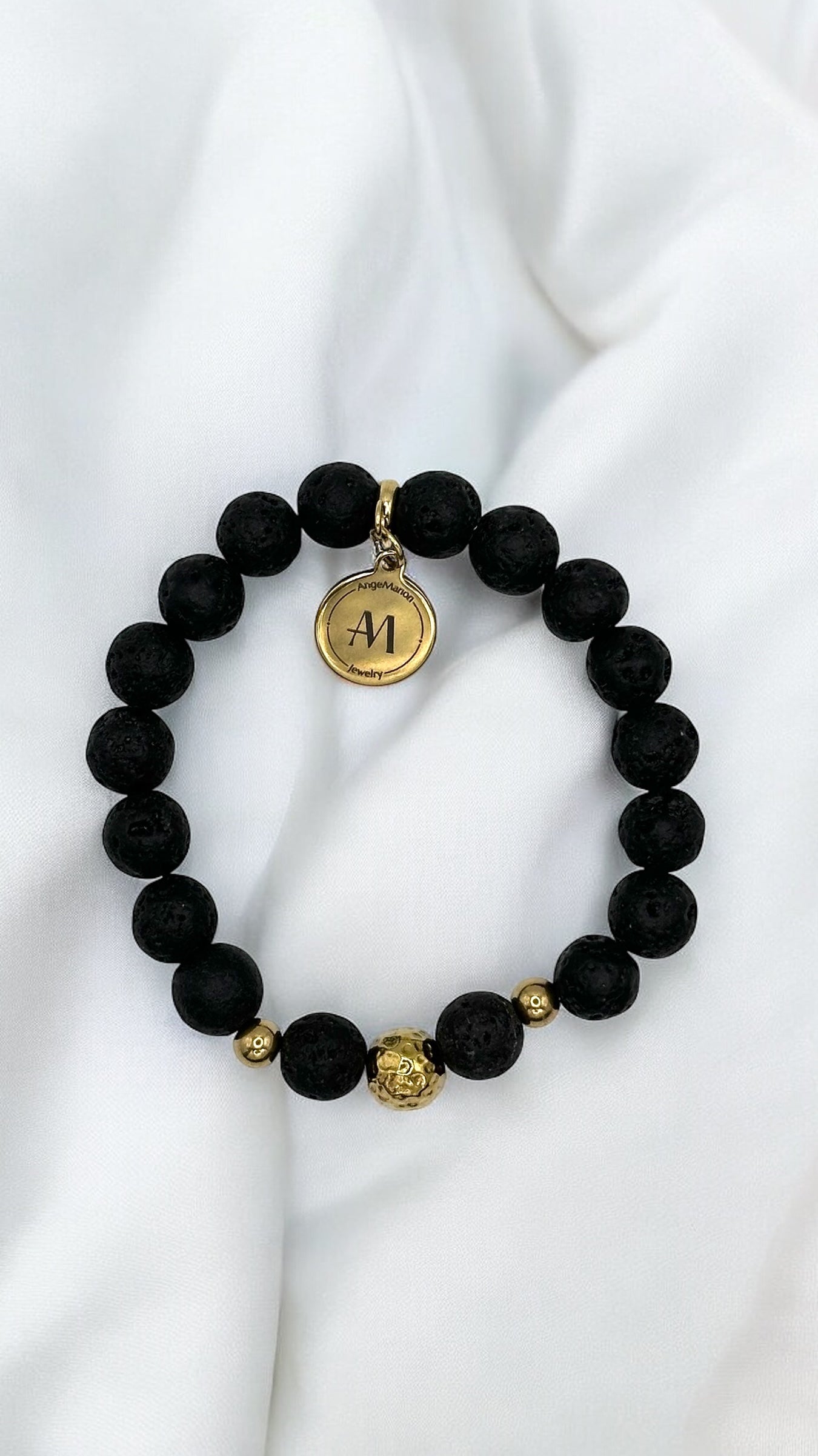 Armband Basalt and Gold AMA