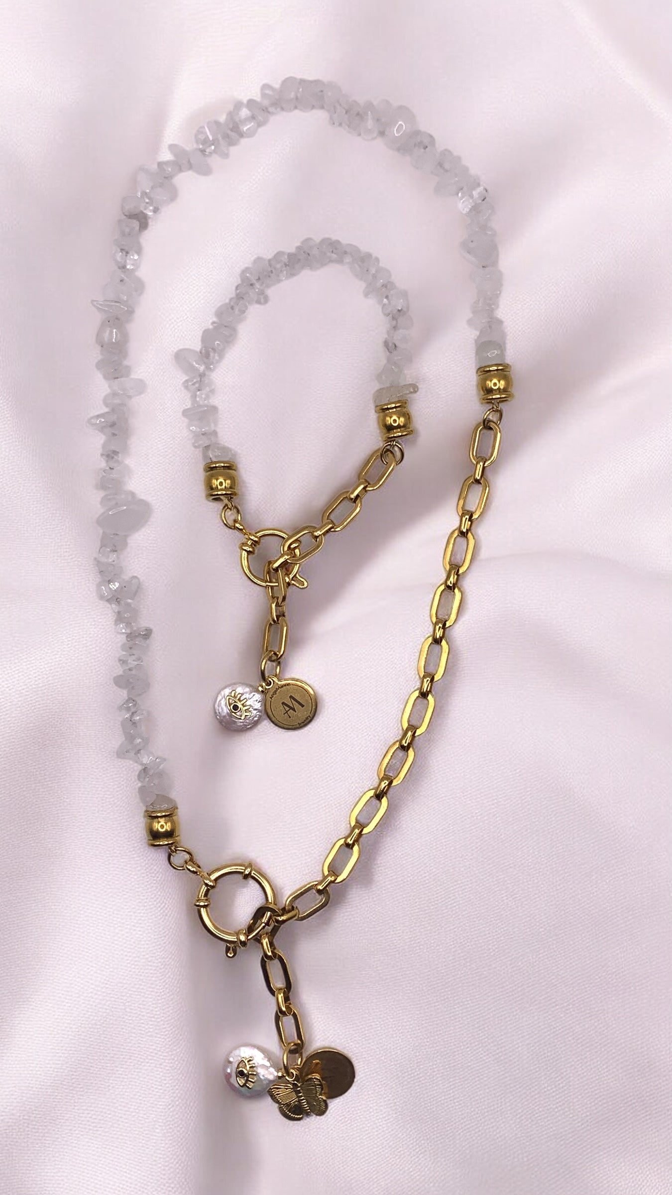 Kette Rock Crystal Butterfly AMM