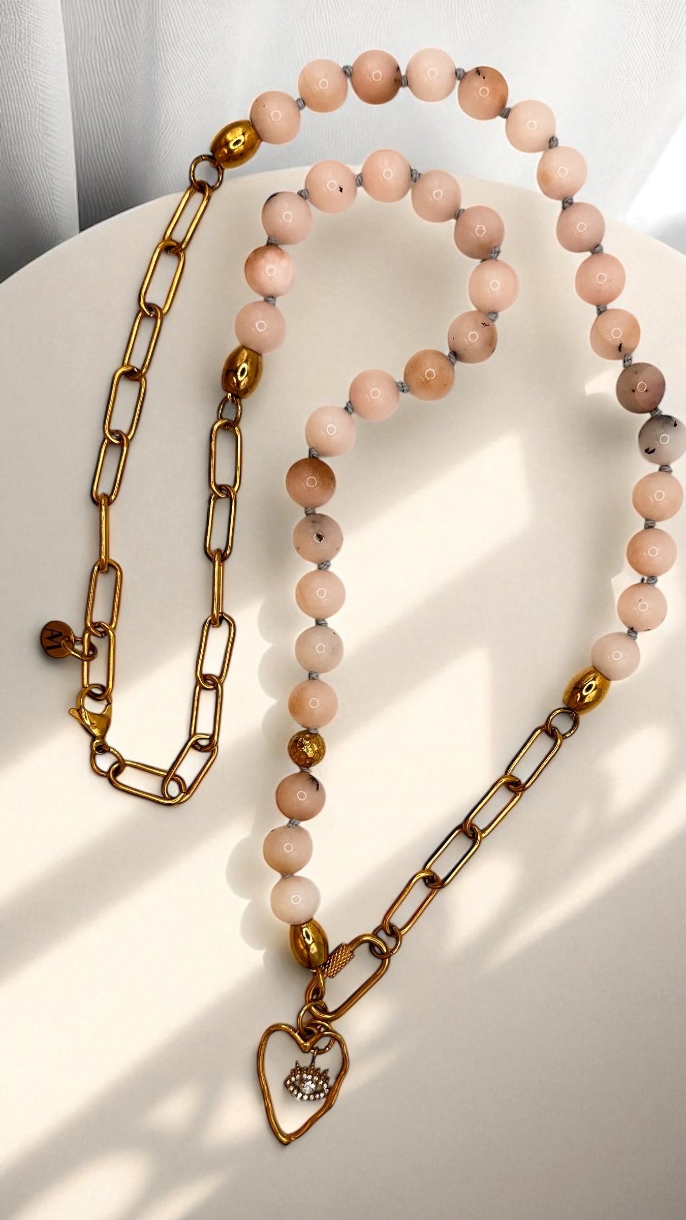 Kette Pink Opal-Chalcedon AMA