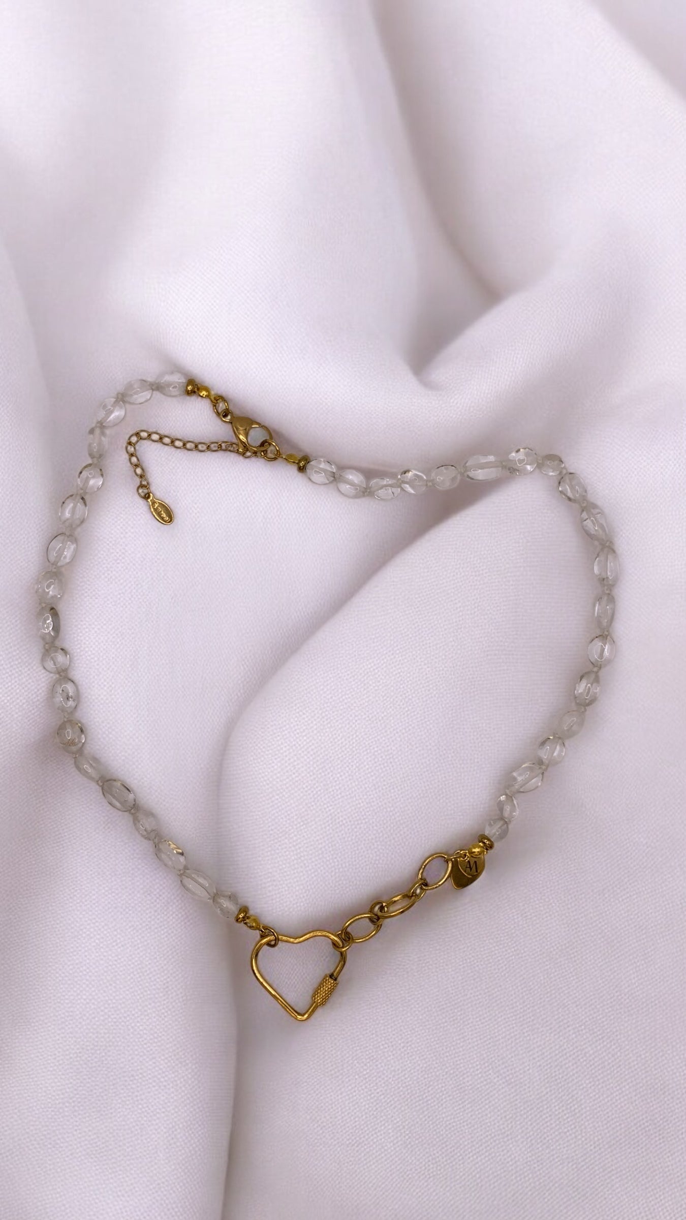 Kette Rock Crystal Heart AMM
