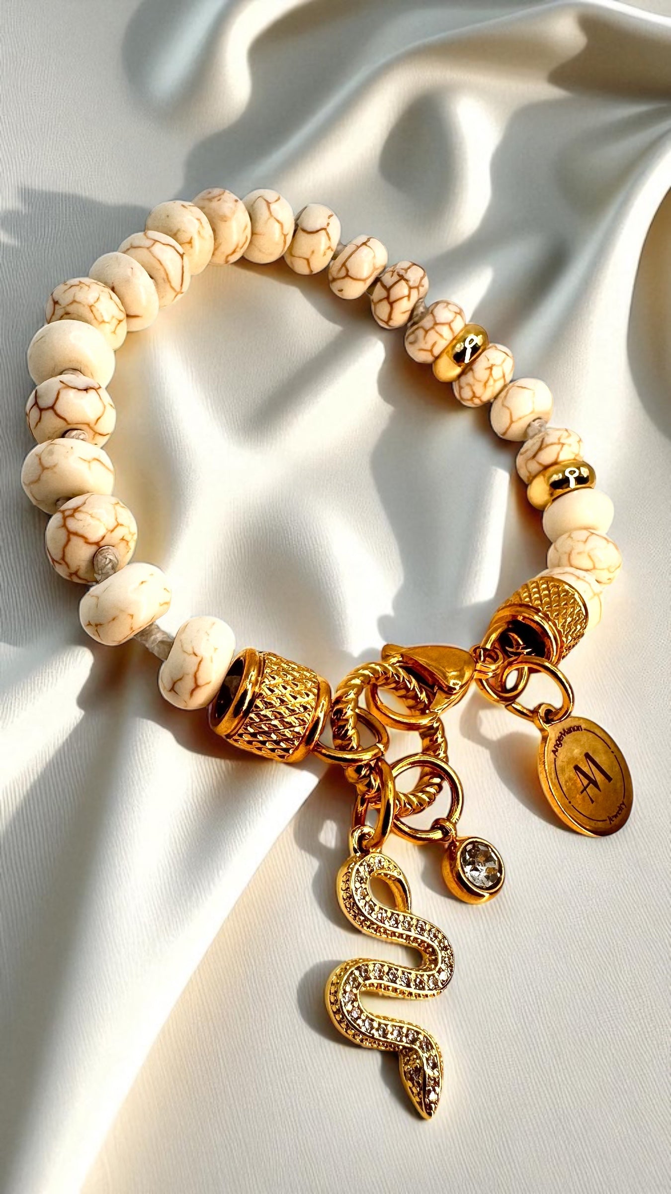 Armband Howlith Snake AMA