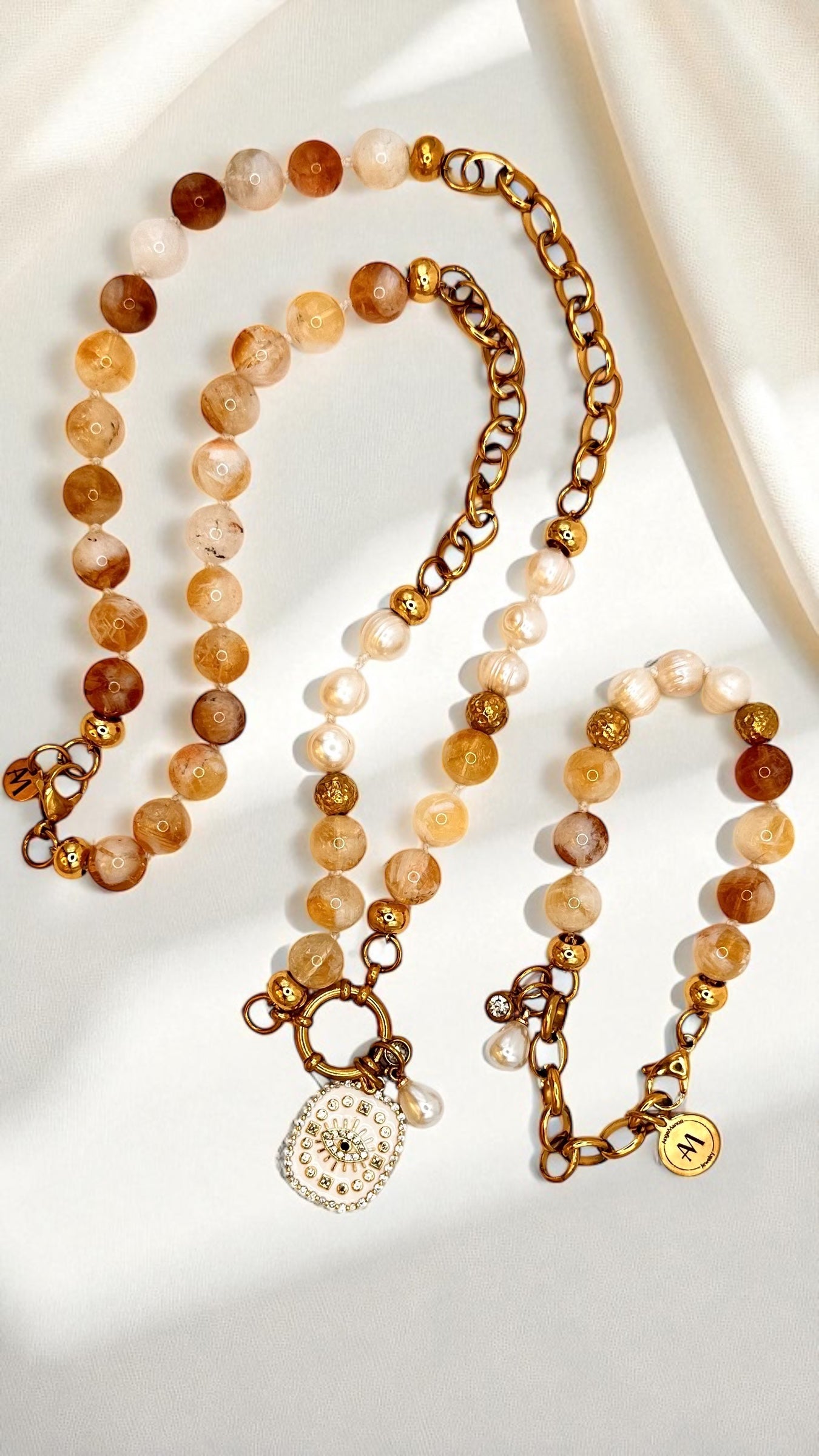 Armband Pearl-Citrin Eye AMA