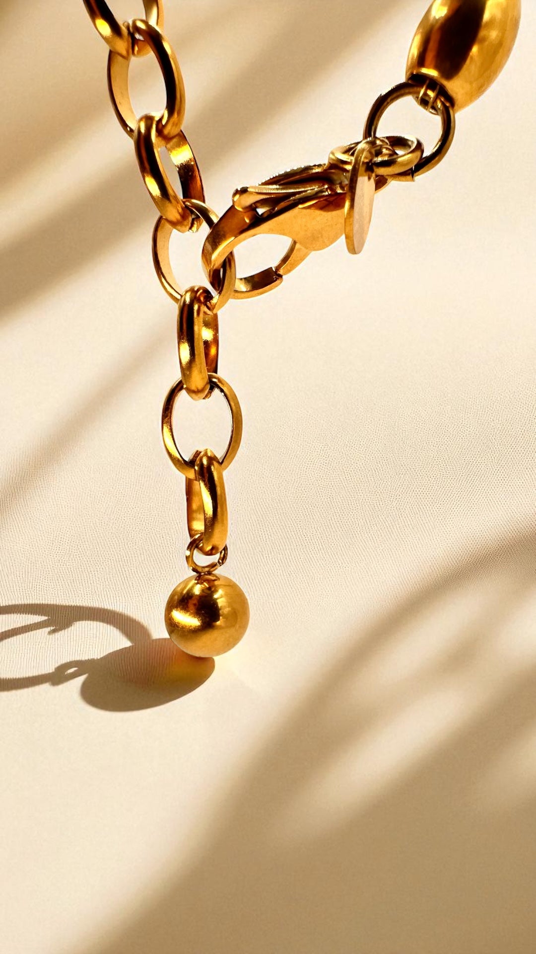 Kette Pearl Gold bead AMA