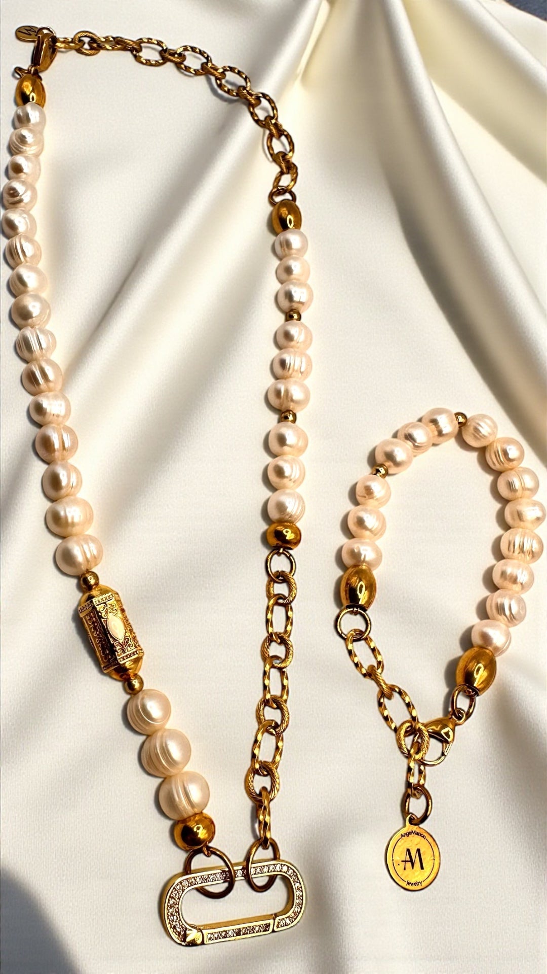 Kette Pearl and Gold AMA