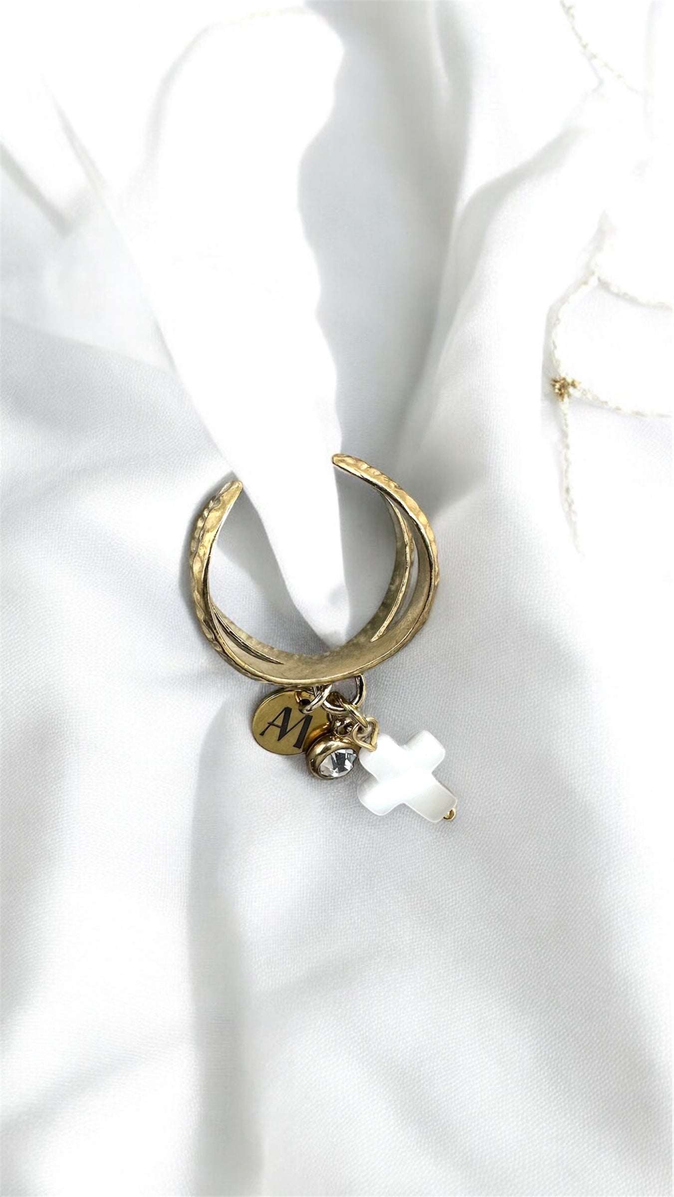 Ring Perlmutt Cross AMA