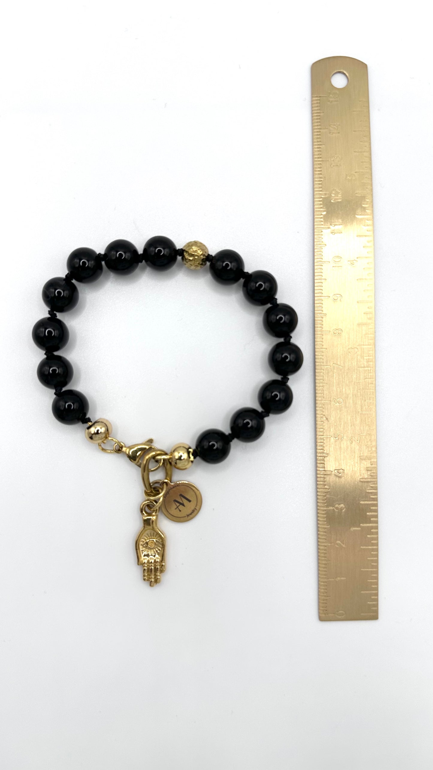 Armband Turmalin Hamsa-Hand AMA