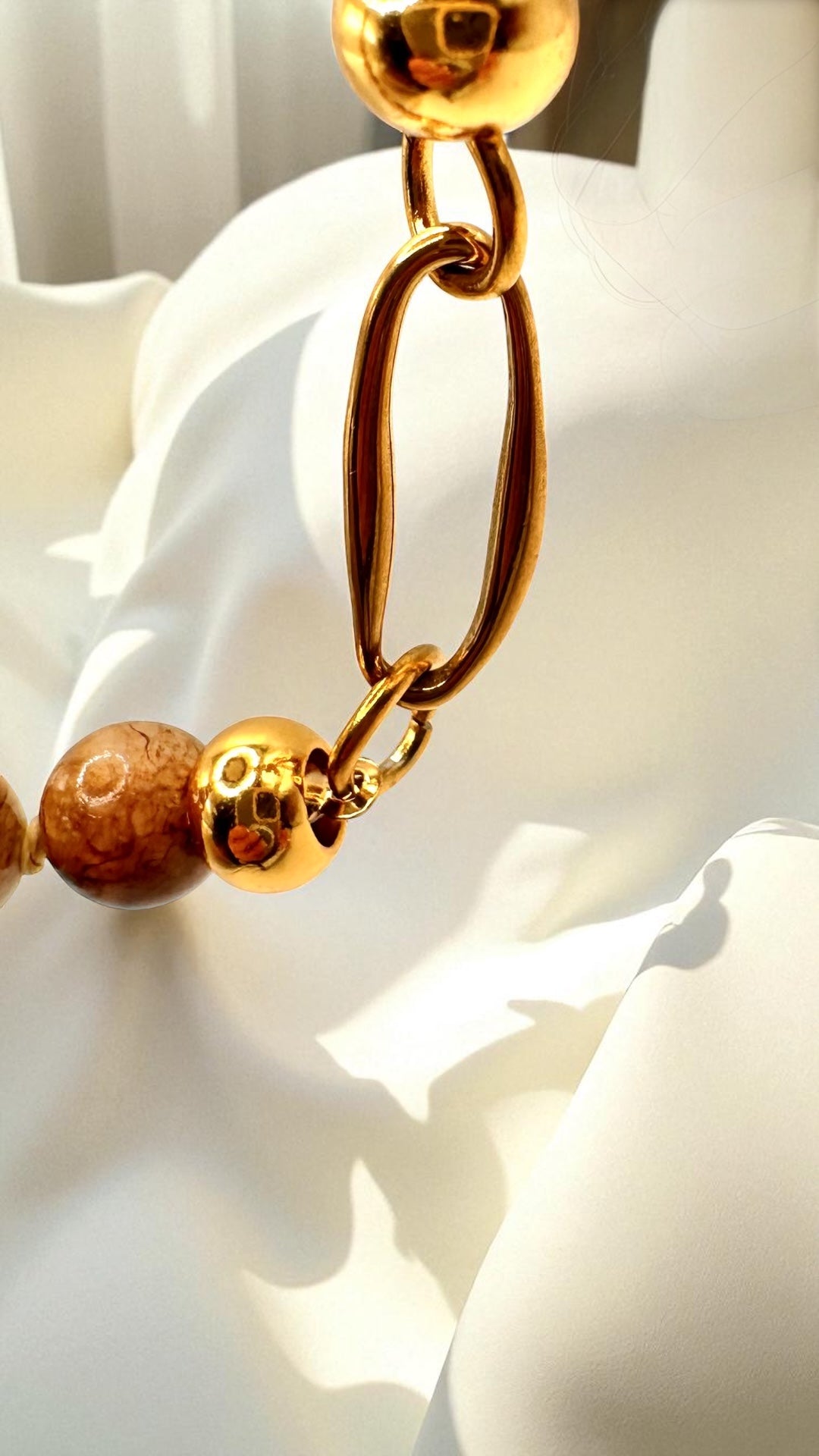 Kette Brown Chalcedon AMA