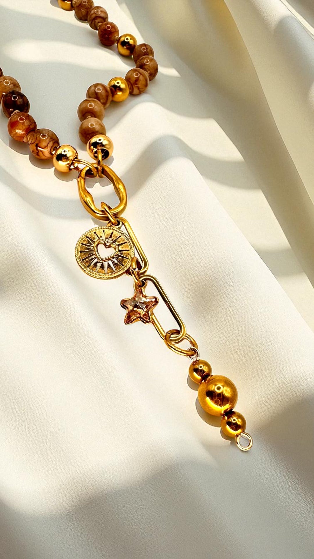 Kette Brown Chalcedon AMA