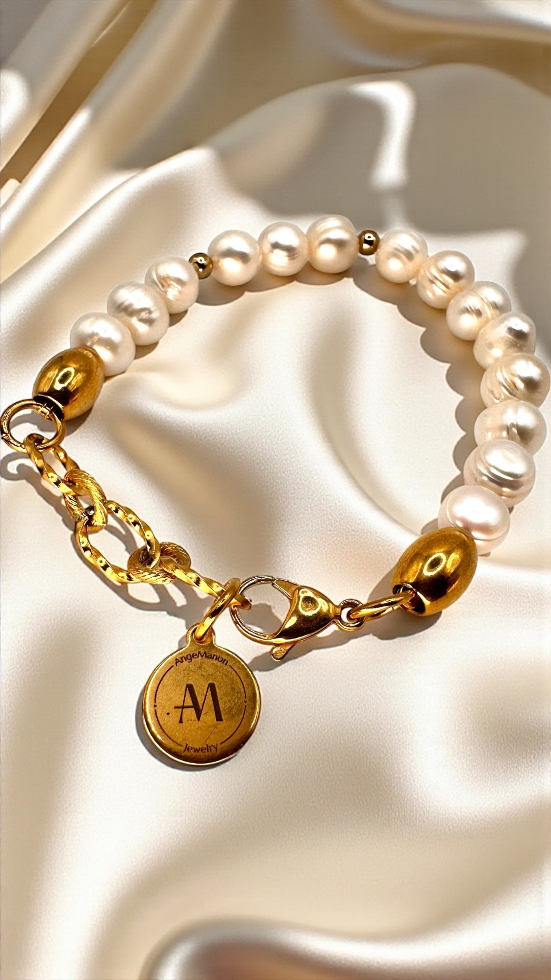 Armband Pearl and Gold AMA