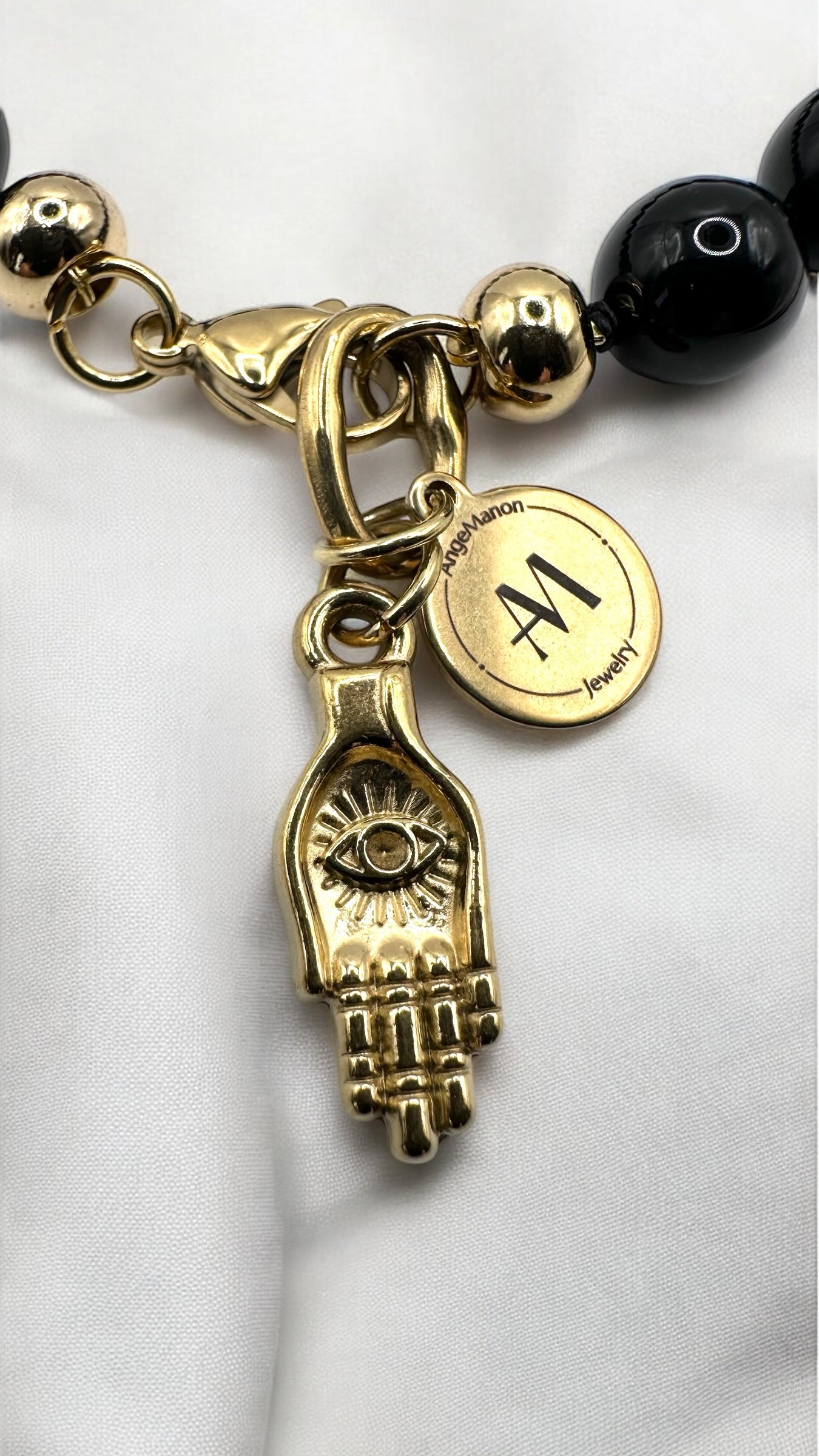 Armband Turmalin Hamsa-Hand AMA