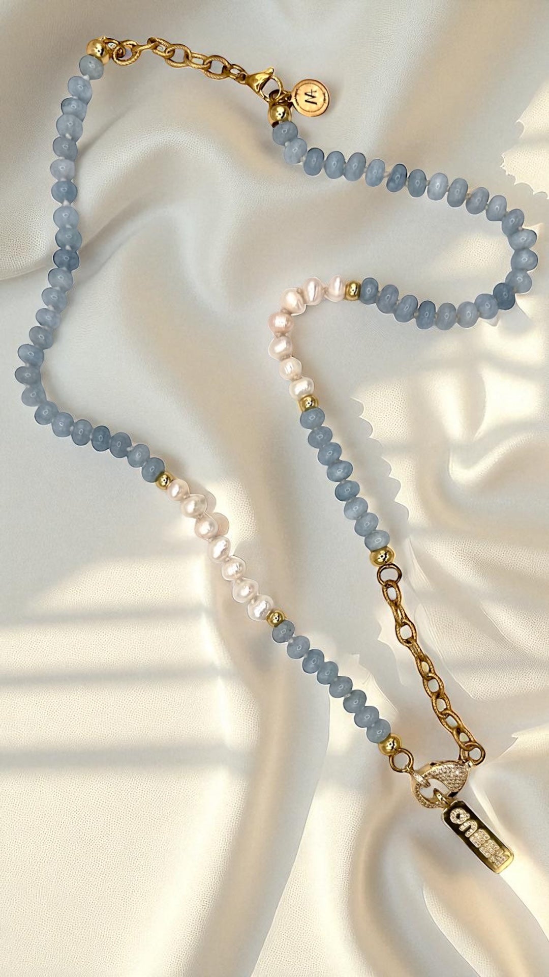 Kette Pearl-Aquamarin AMA