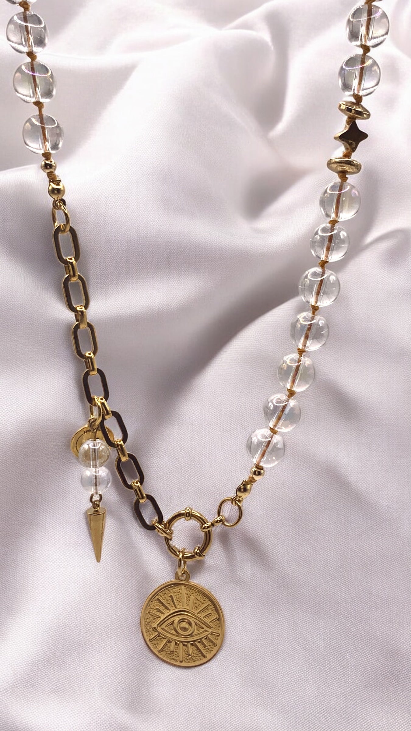 Kette Shiny Transparent Pearl AMM