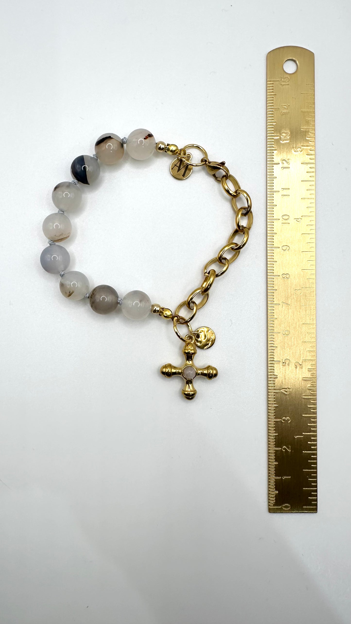 Armband Chalcedone Cross AMA