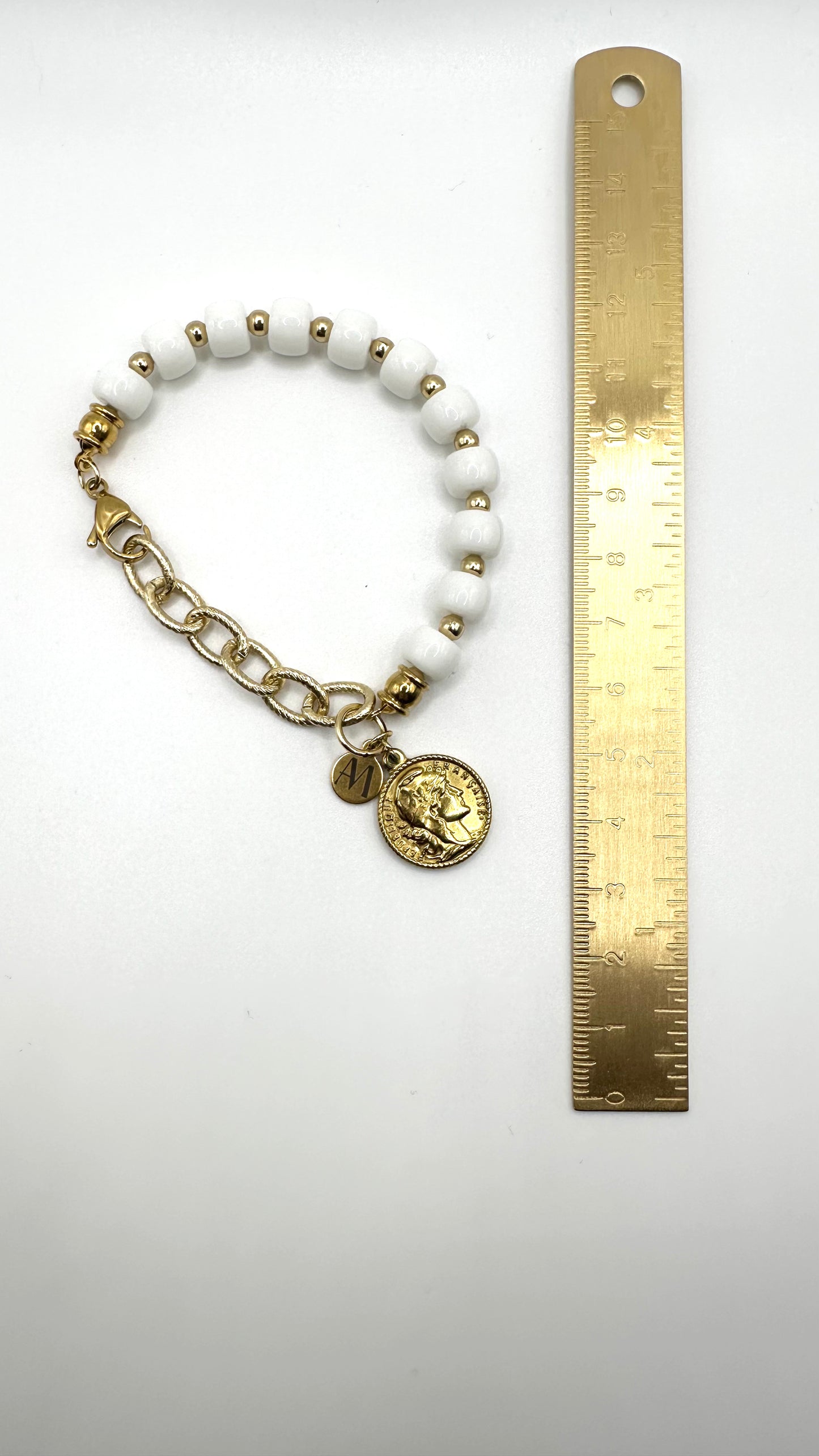 Armband White Coin AMA