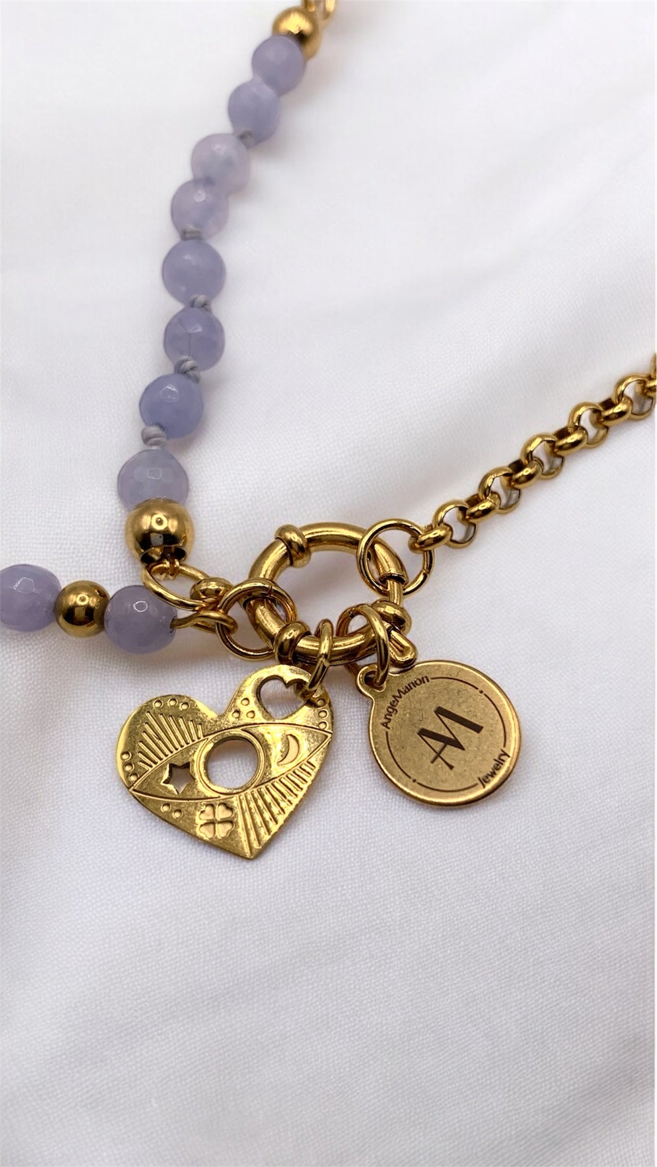 Kette Aquamarin Heart AMM