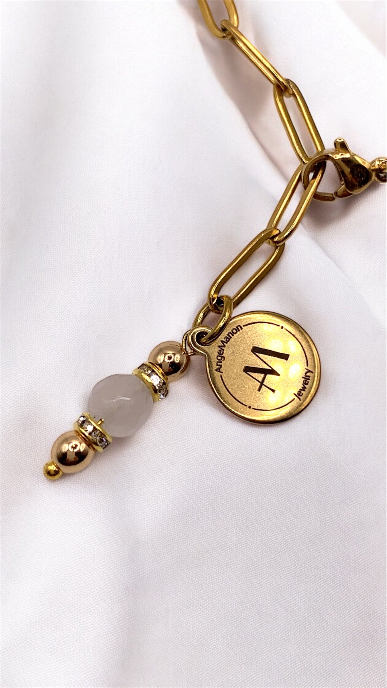 Armband White Pearl AMM