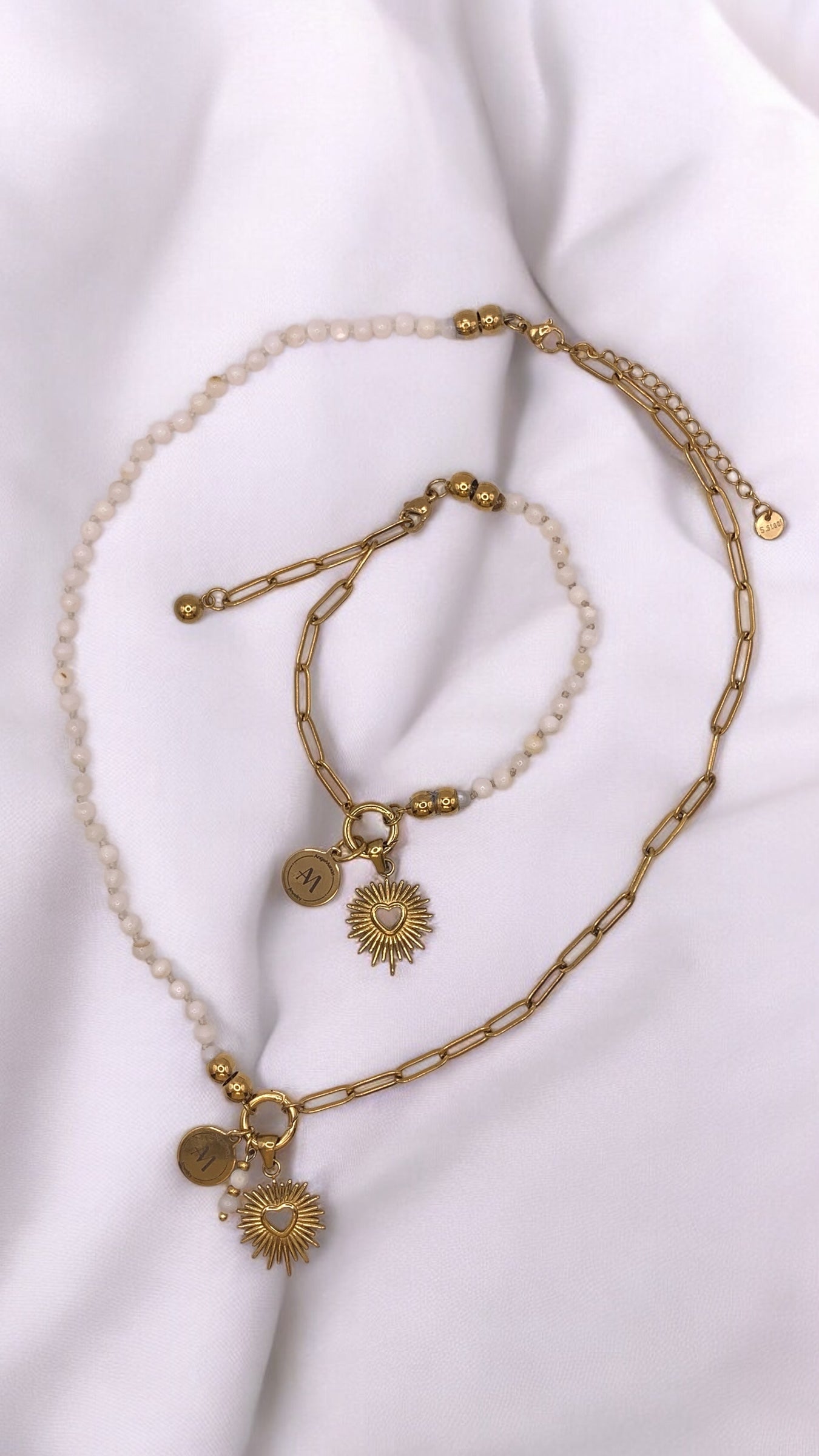 Kette White Heart AMM