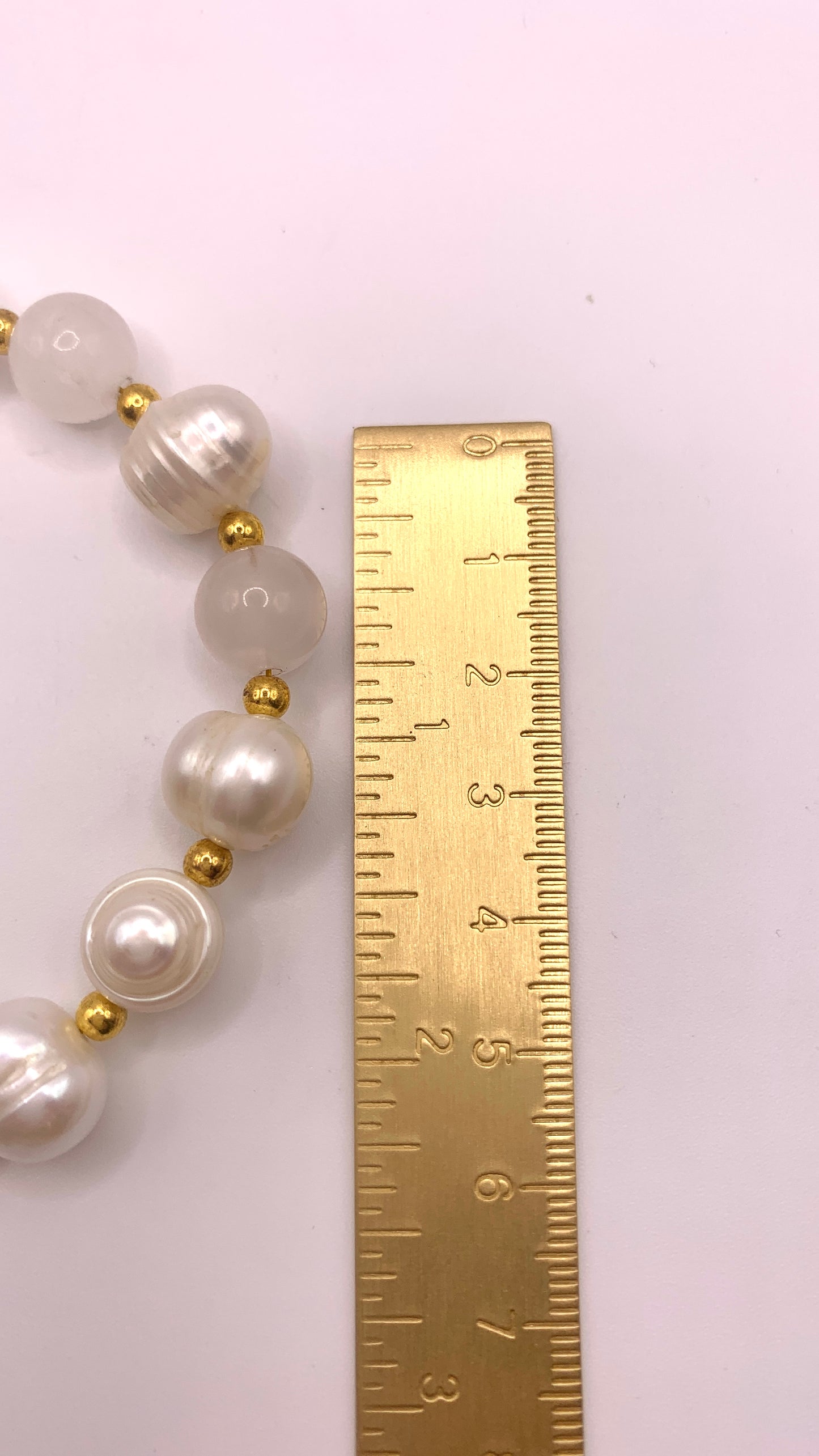 Armband White Freshwater Pearl AMM