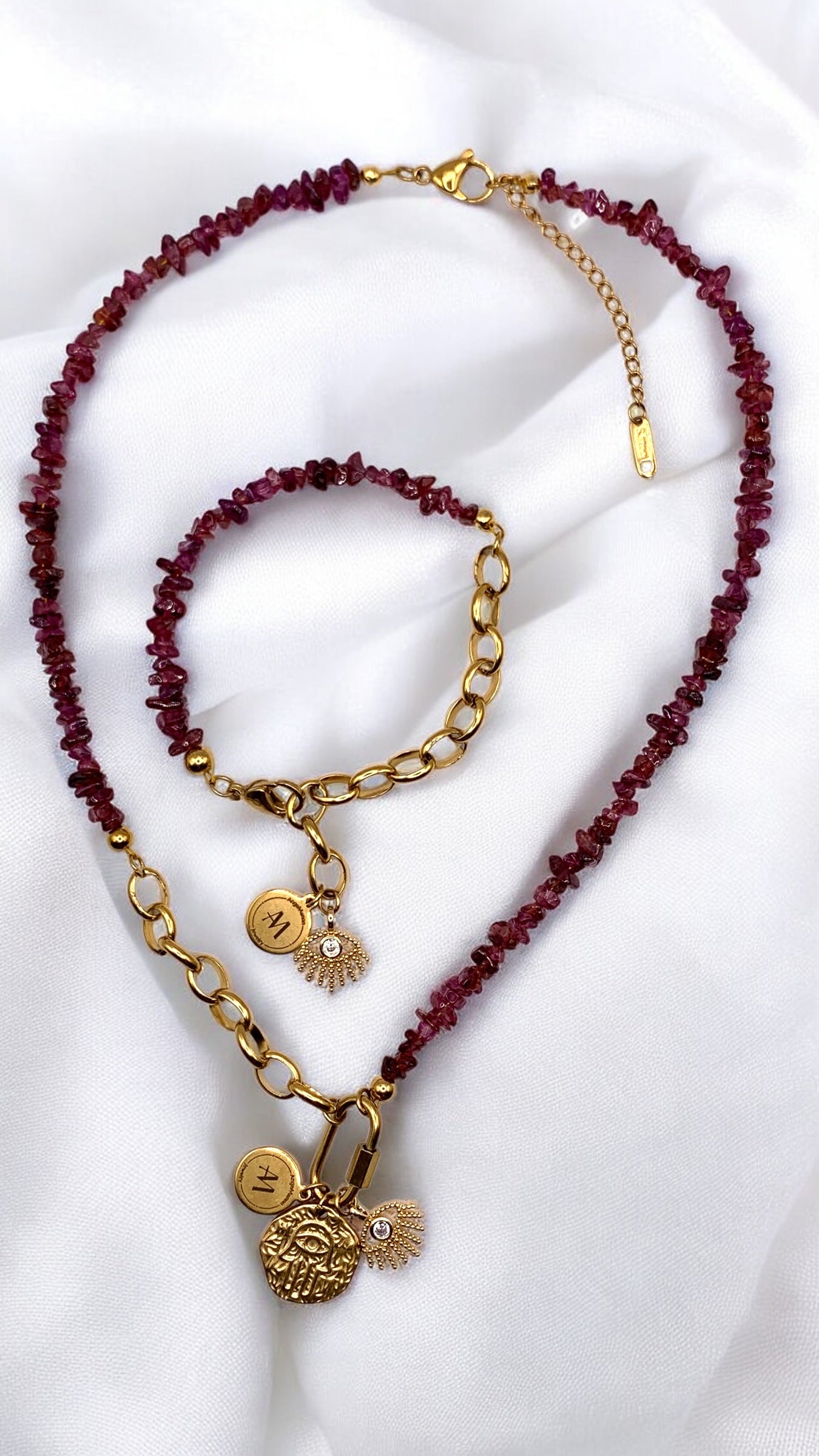 Armband Pretty Granat Splitter AMM