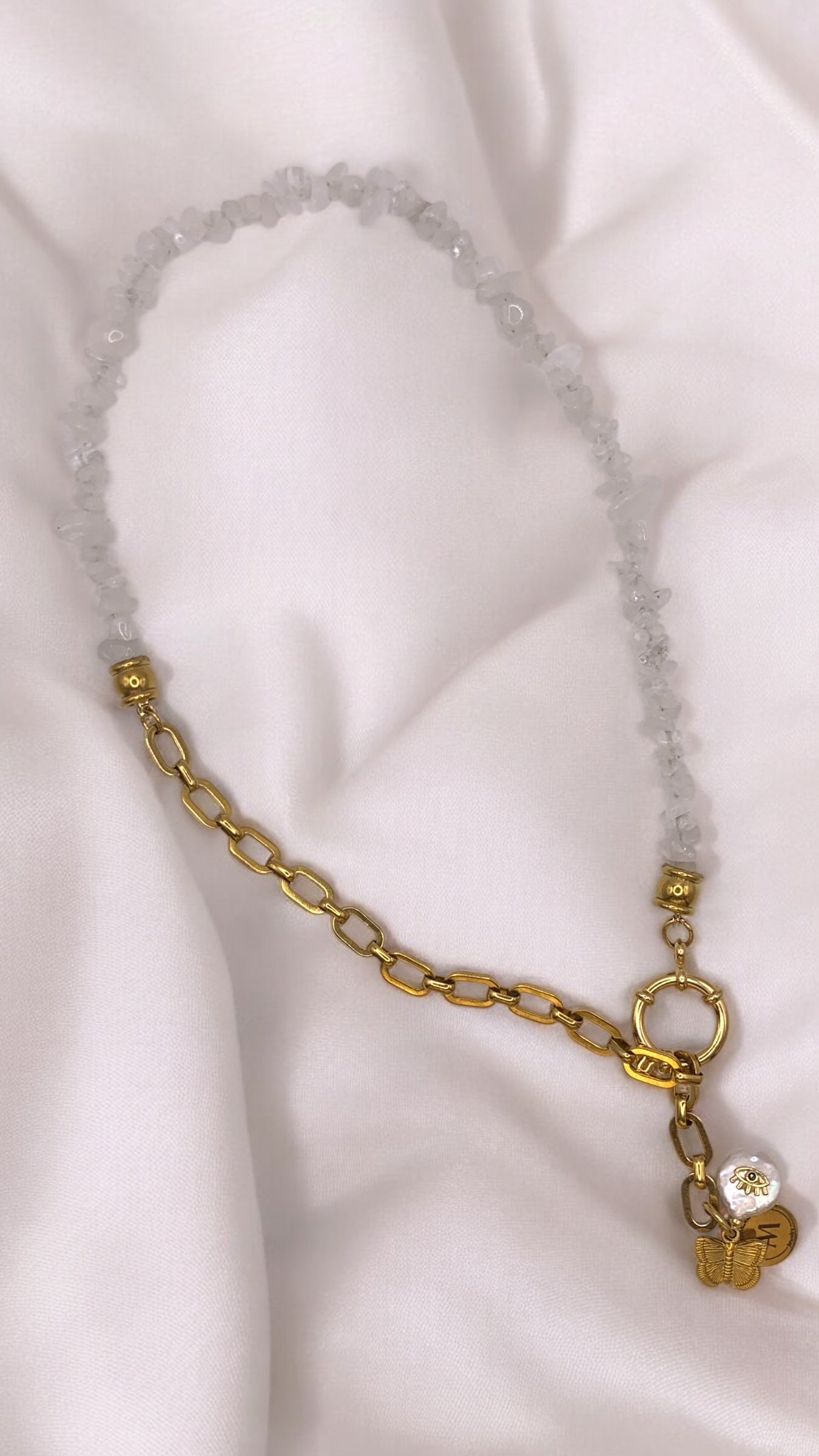 Kette Rock Crystal Butterfly AMM