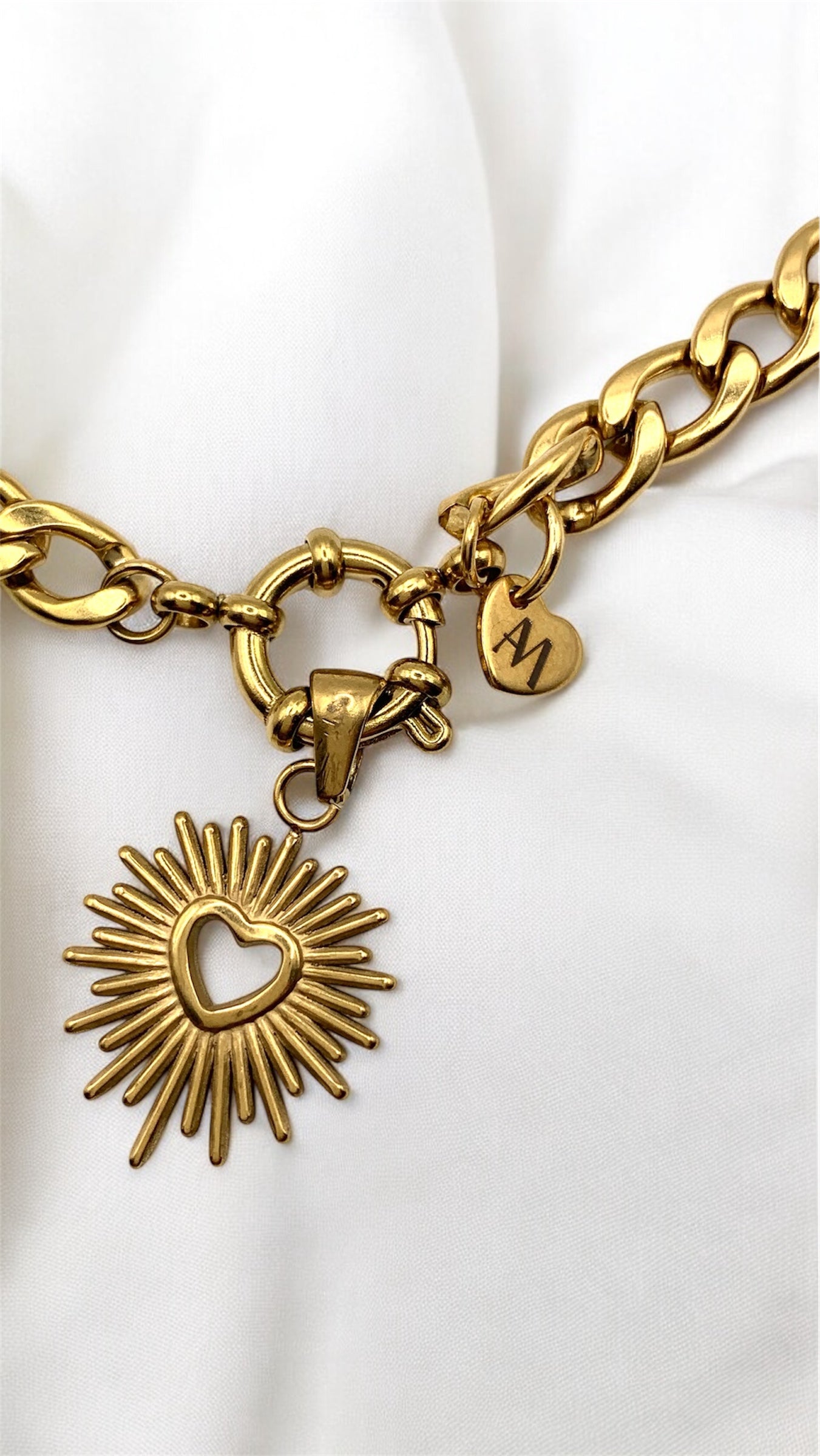 Kette Layer Sun- Heart AMM